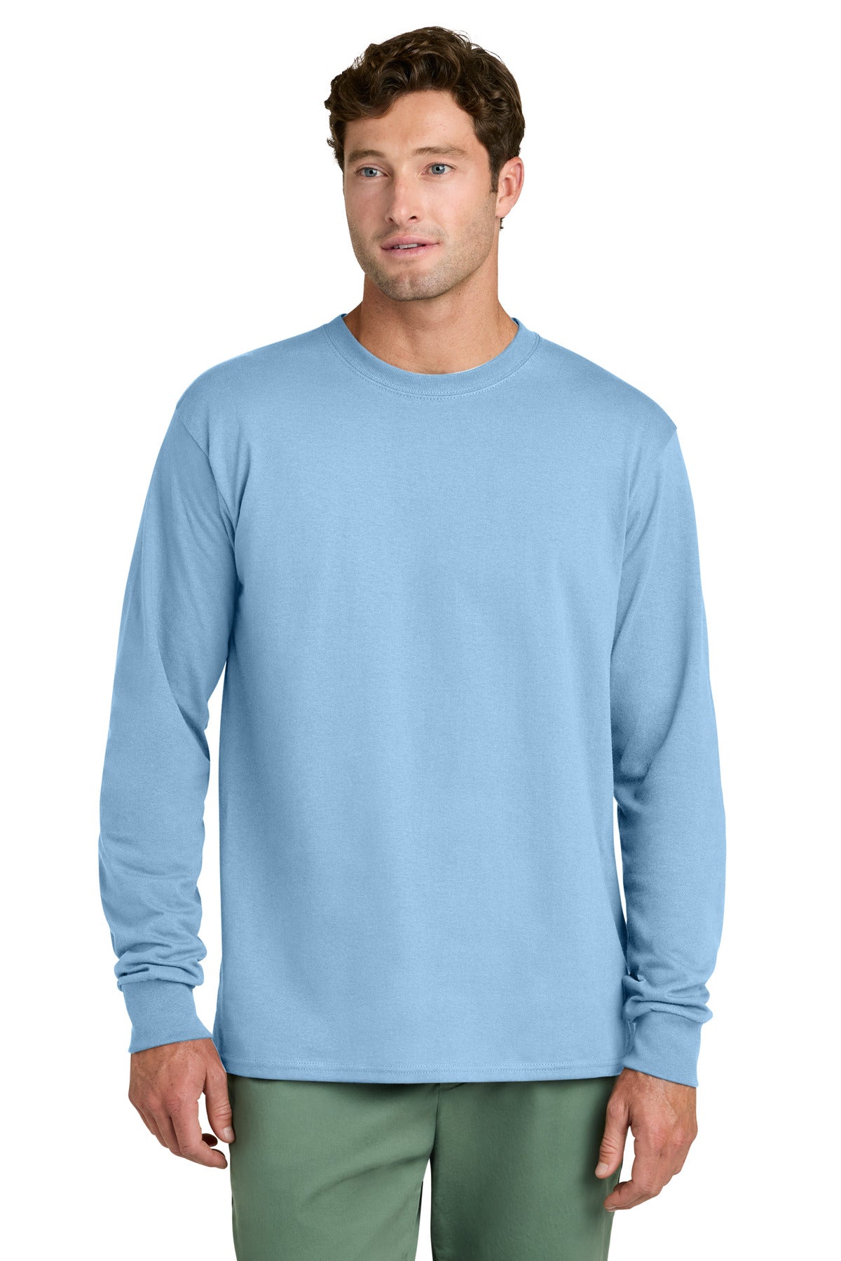 Port & Co® Long Sleeve Core Cotton Tee. PC54LS