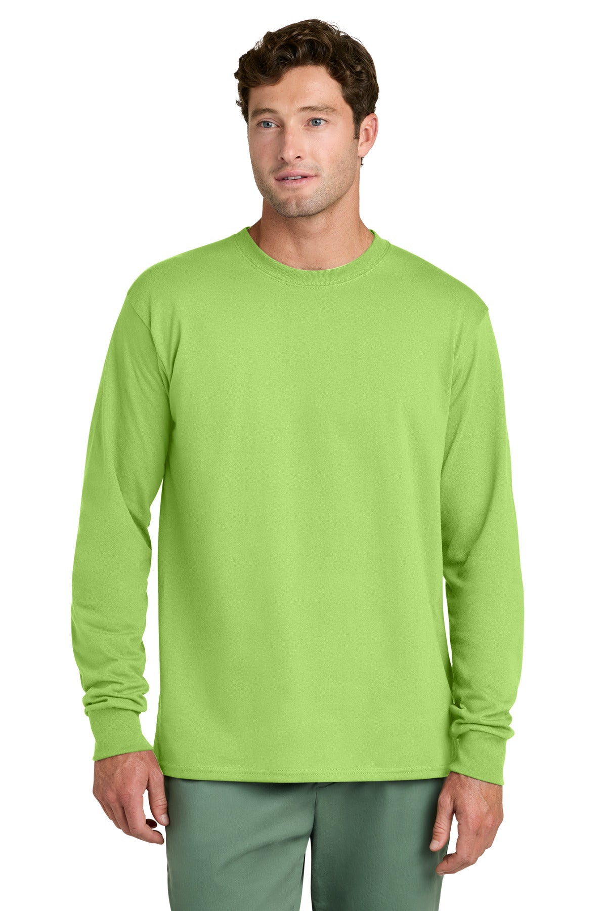 Port & Co® Long Sleeve Core Cotton Tee. PC54LS