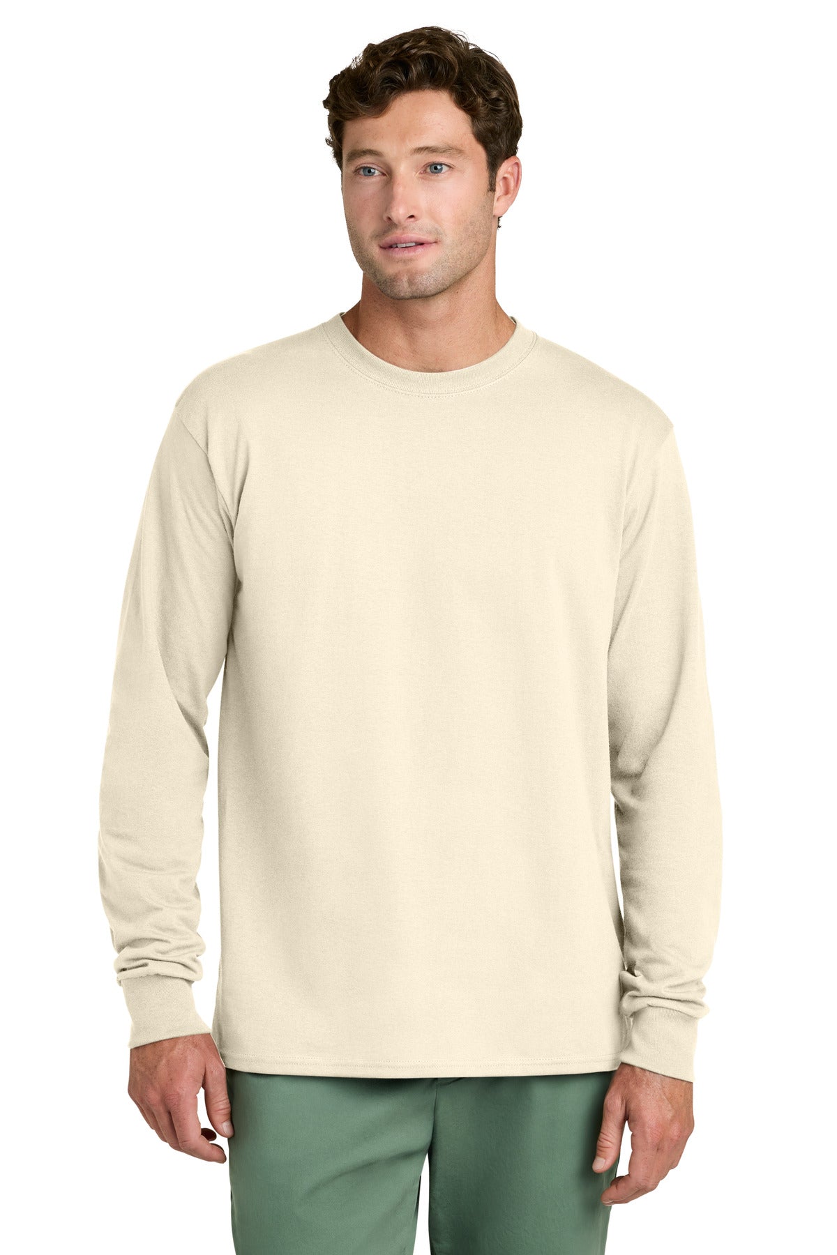 Port & Co® Long Sleeve Core Cotton Tee. PC54LS