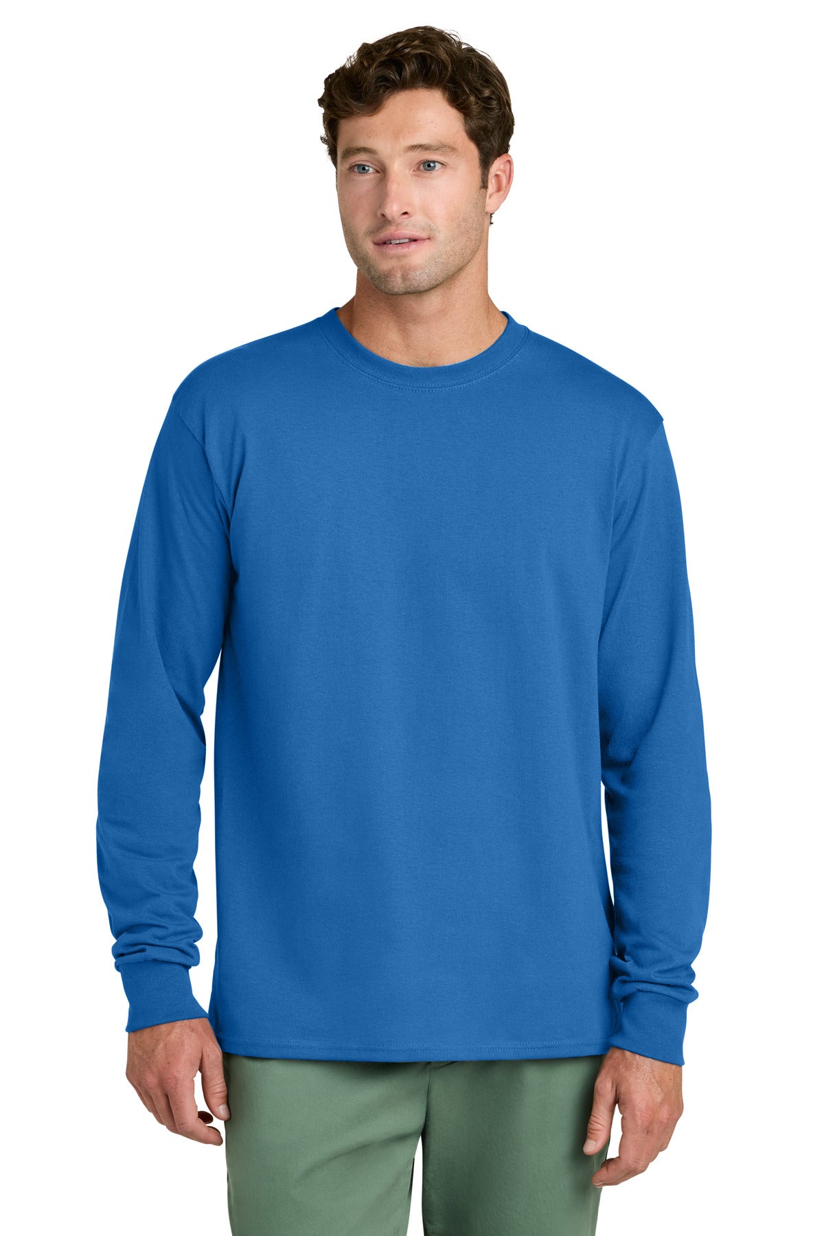 Port & Co® Long Sleeve Core Cotton Tee. PC54LS
