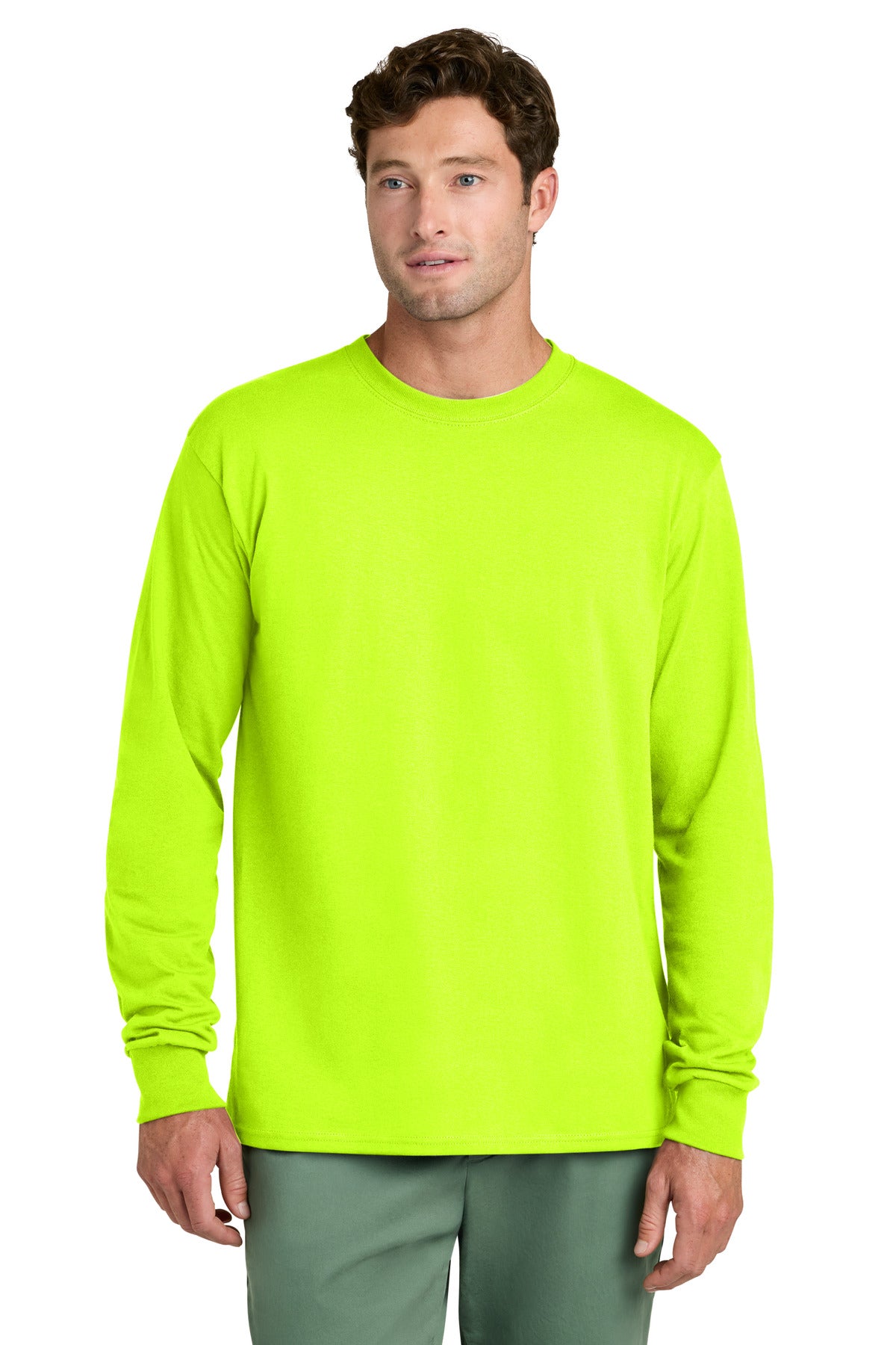 Port & Co® Long Sleeve Core Cotton Tee. PC54LS