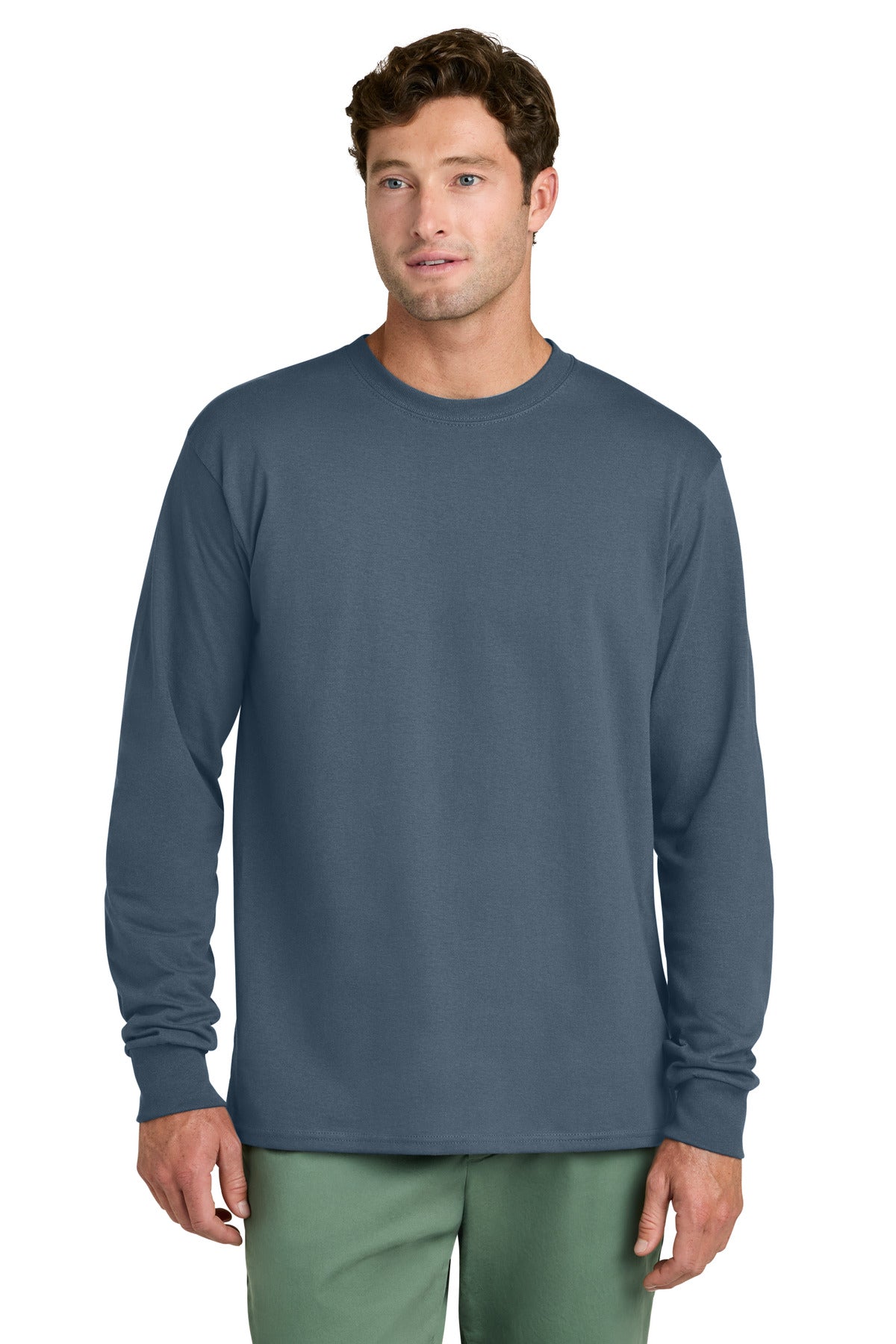 Port & Co® Long Sleeve Core Cotton Tee. PC54LS