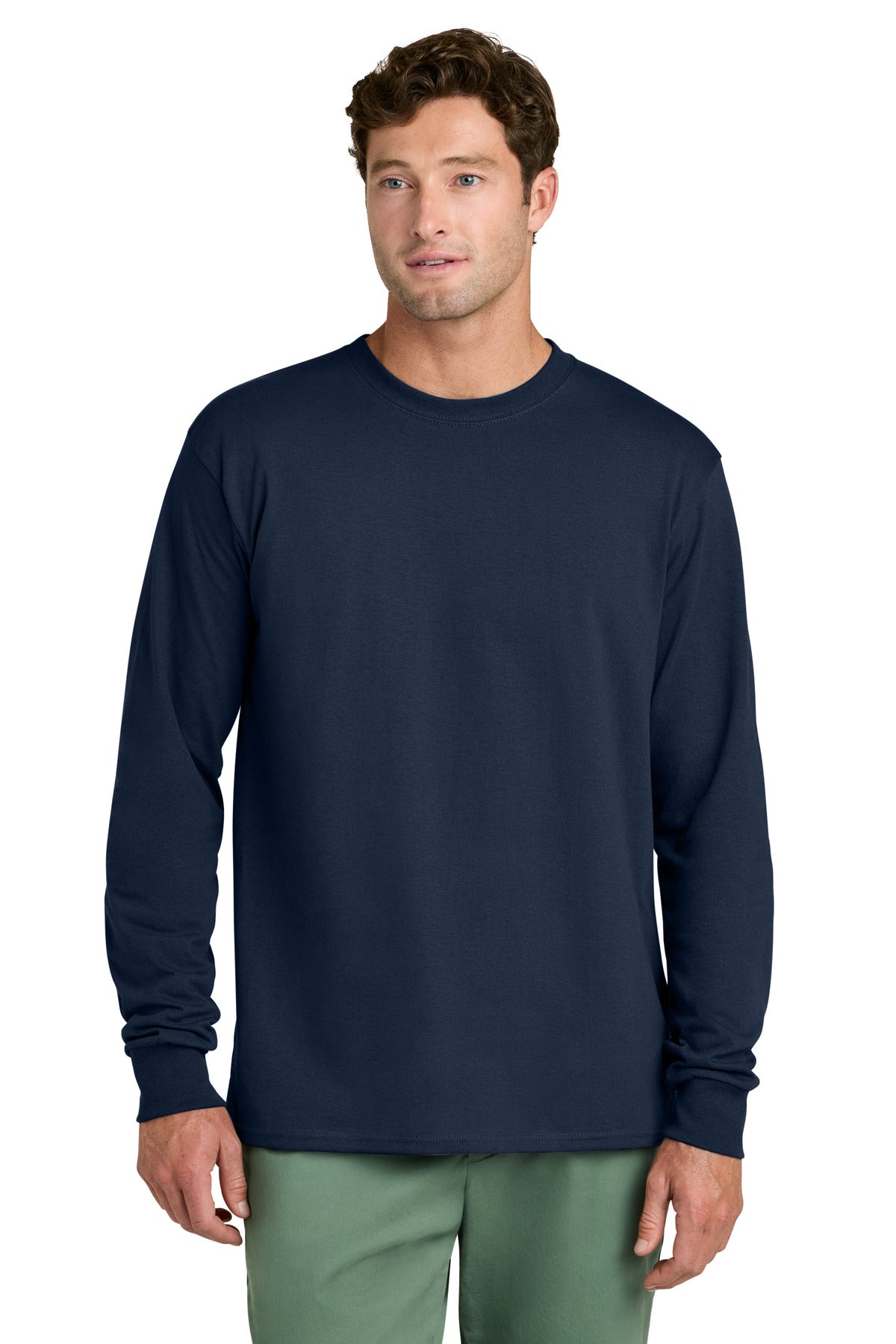 Port & Co® Long Sleeve Core Cotton Tee. PC54LS