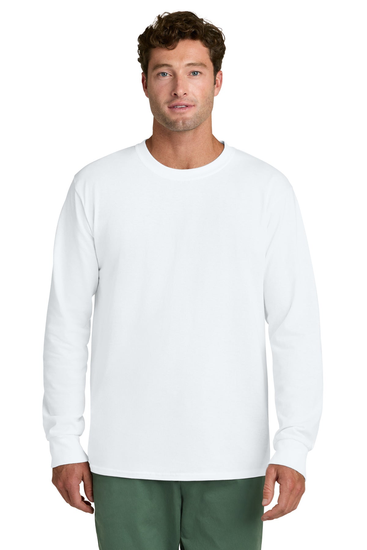 Port & Co® Long Sleeve Core Cotton Tee. PC54LS