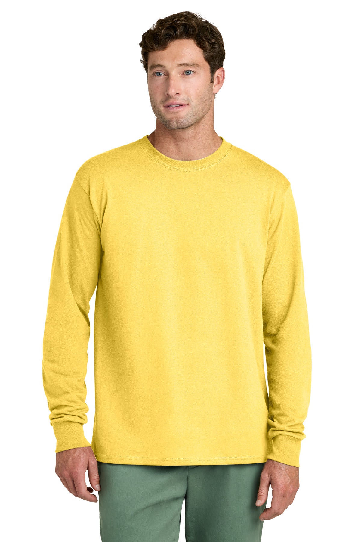 Port & Co® Long Sleeve Core Cotton Tee. PC54LS