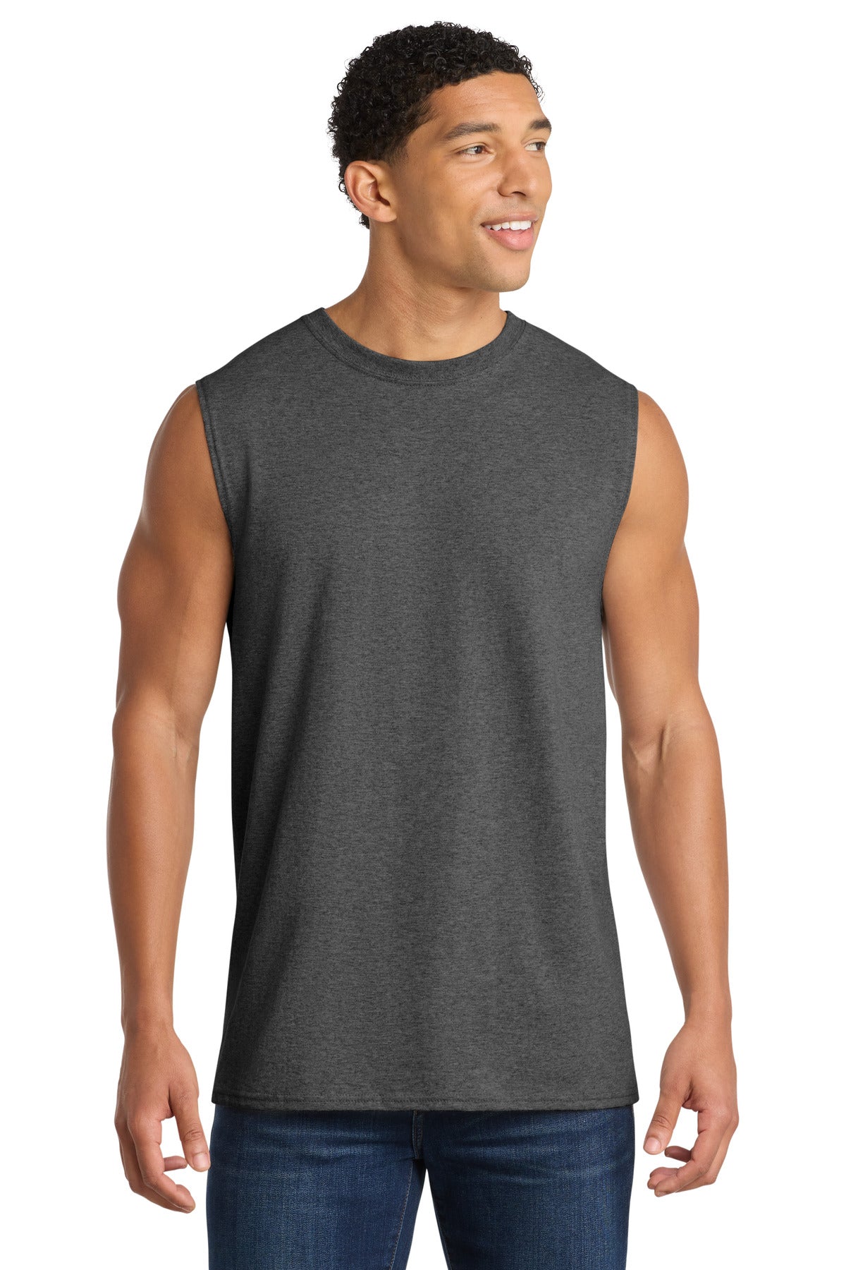 Port & Co® Core Cotton Sleeveless Tee. PC54SL
