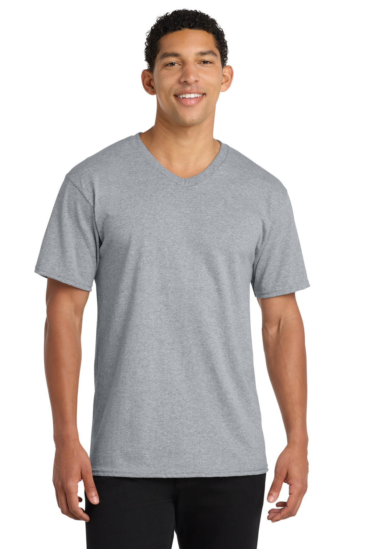 Port & Co® Core Cotton V-Neck Tee. PC54V