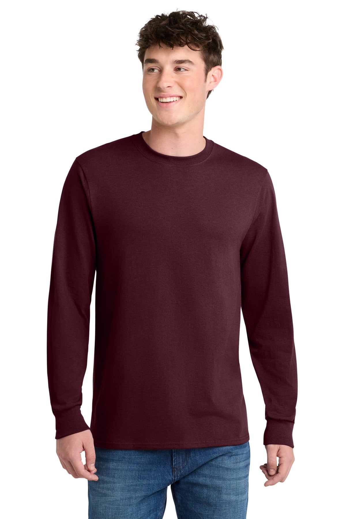 Port & Co® Tall Long Sleeve Core Blend Tee. PC55LST