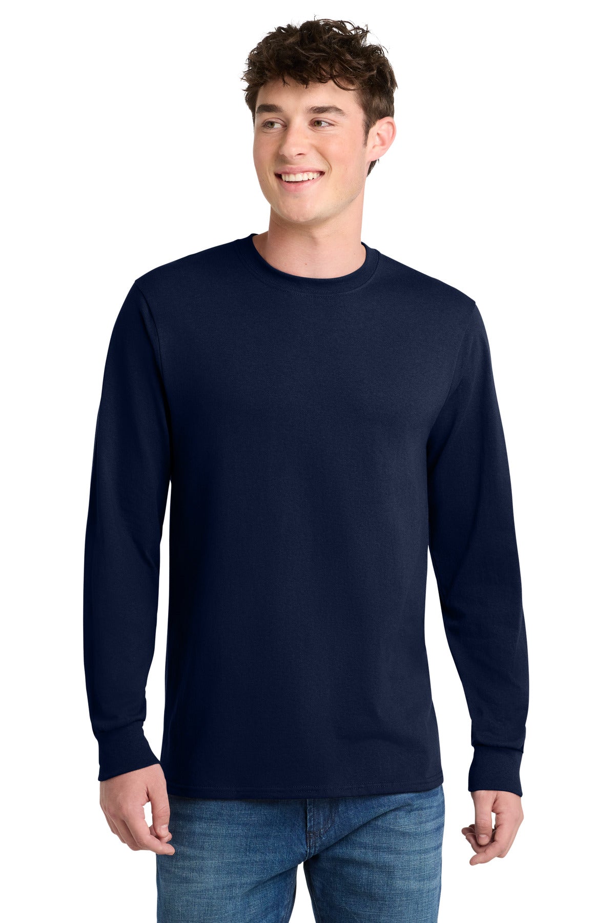 Port & Co® Tall Long Sleeve Core Blend Tee. PC55LST