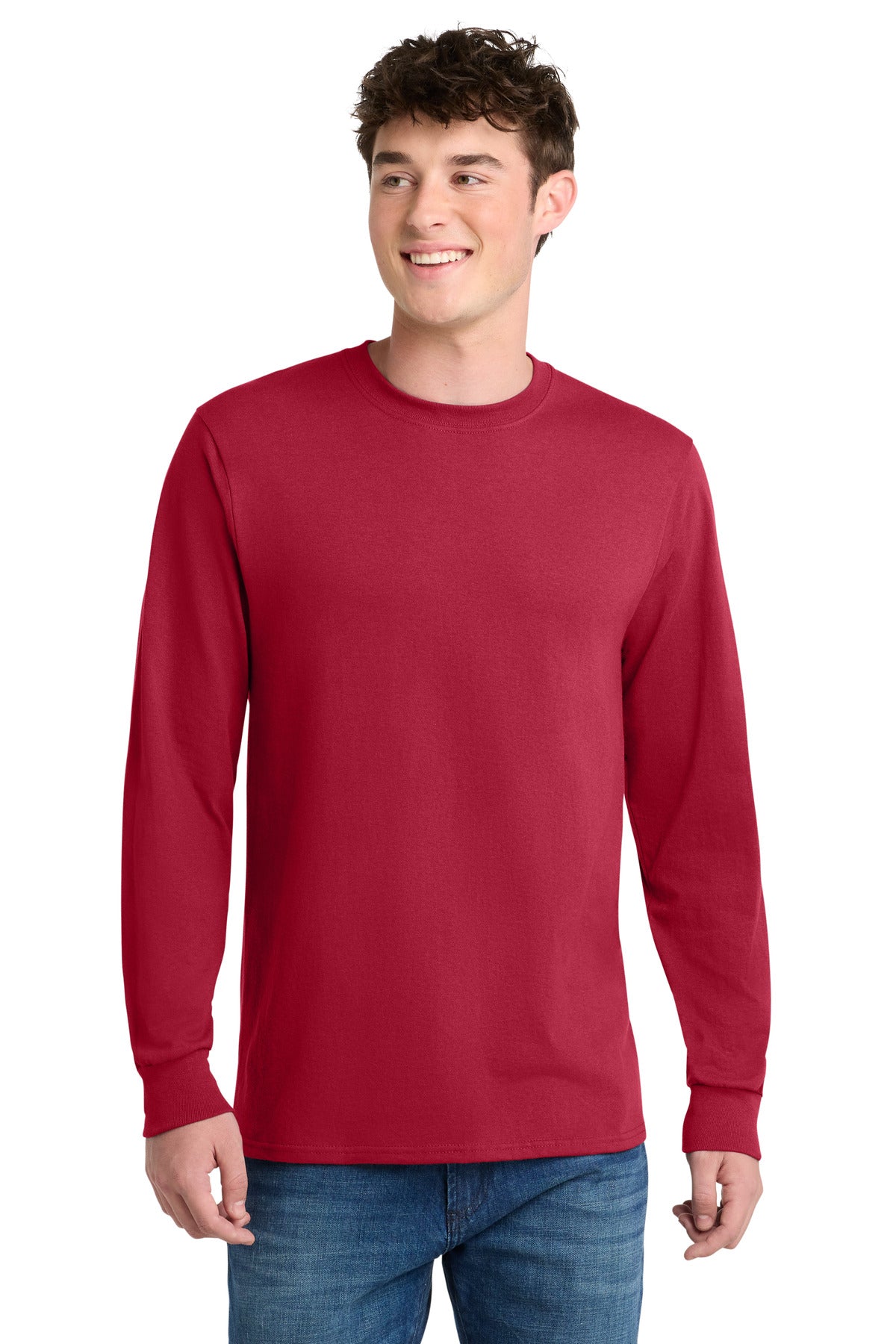 Port & Co® Tall Long Sleeve Core Blend Tee. PC55LST