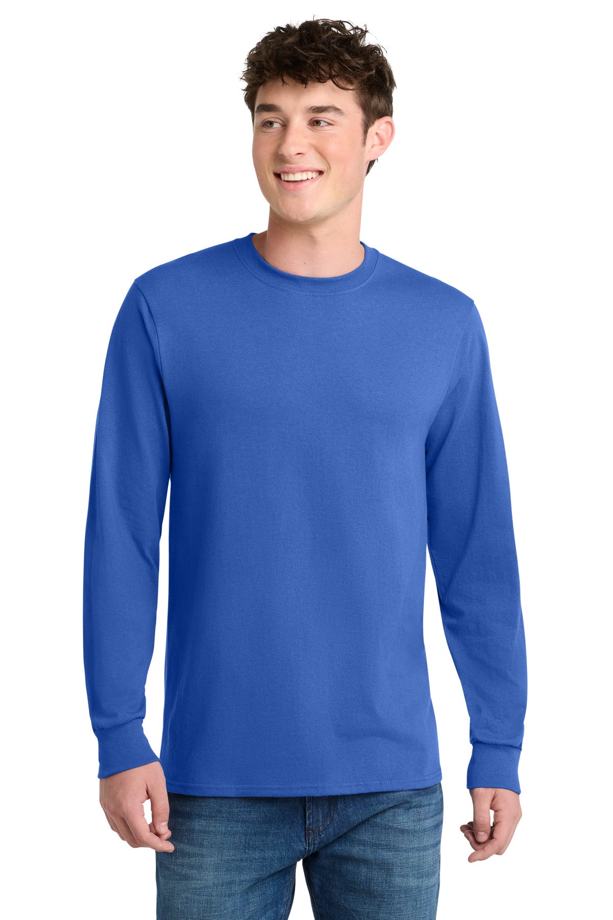 Port & Co® Tall Long Sleeve Core Blend Tee. PC55LST