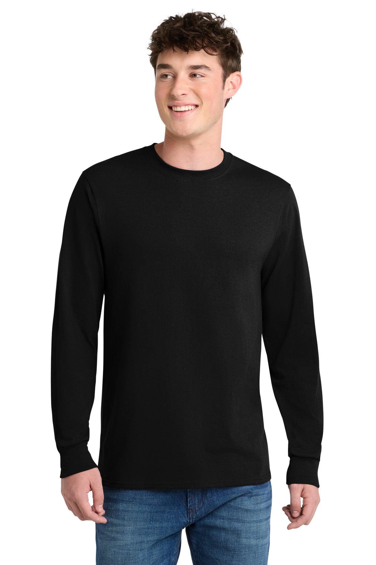 Port & Co® Tall Long Sleeve Core Blend Tee. PC55LST