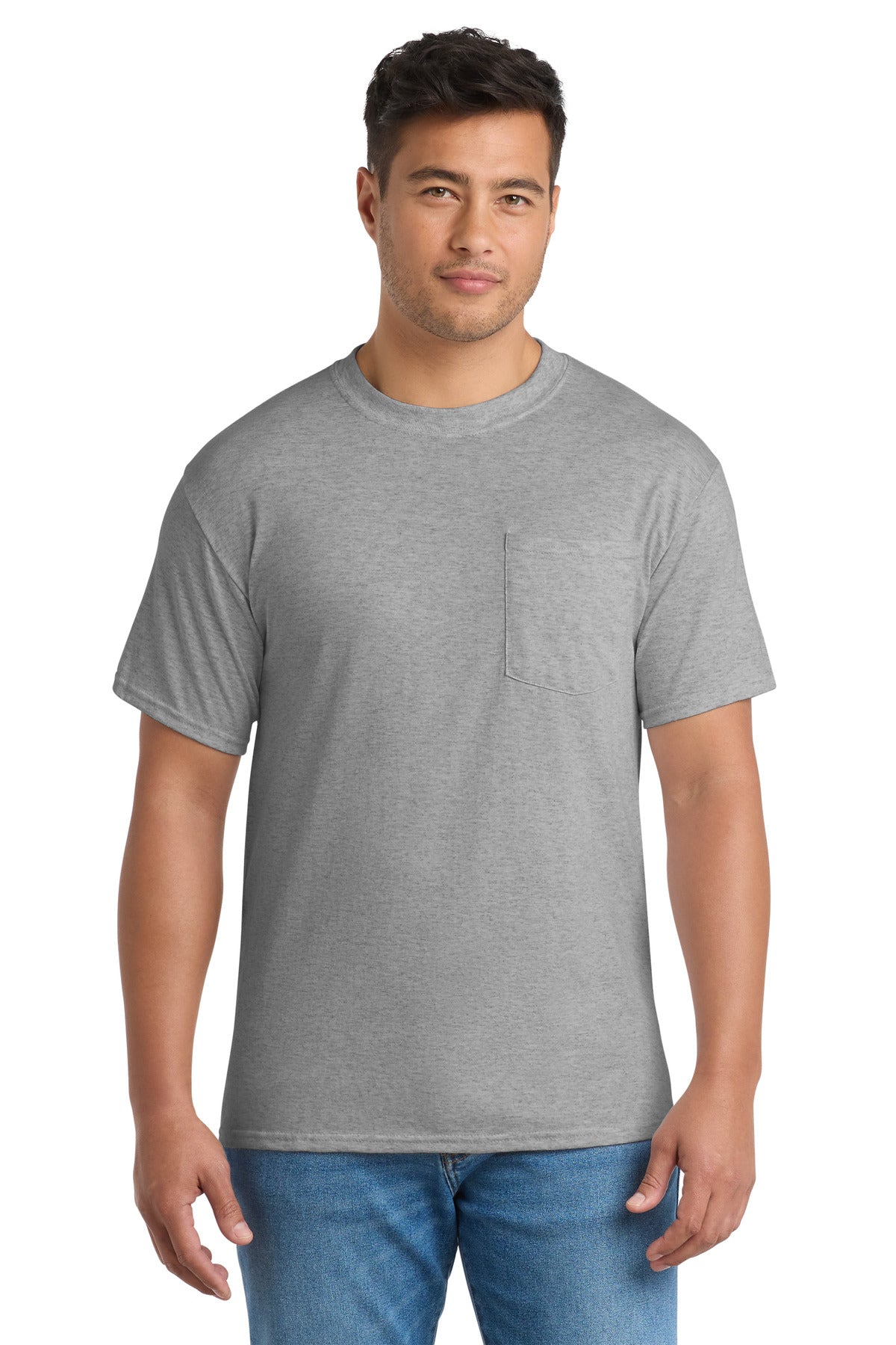Port & Co® Tall Core Blend Pocket Tee. PC55PT