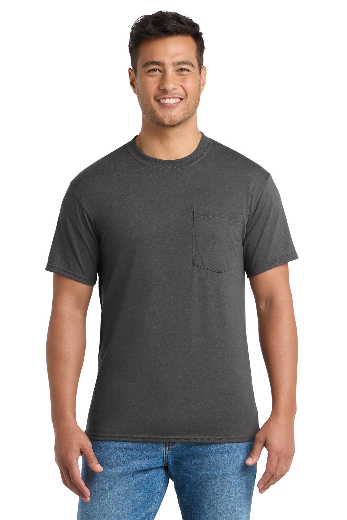 Port & Co® Core Blend Pocket Tee. PC55P