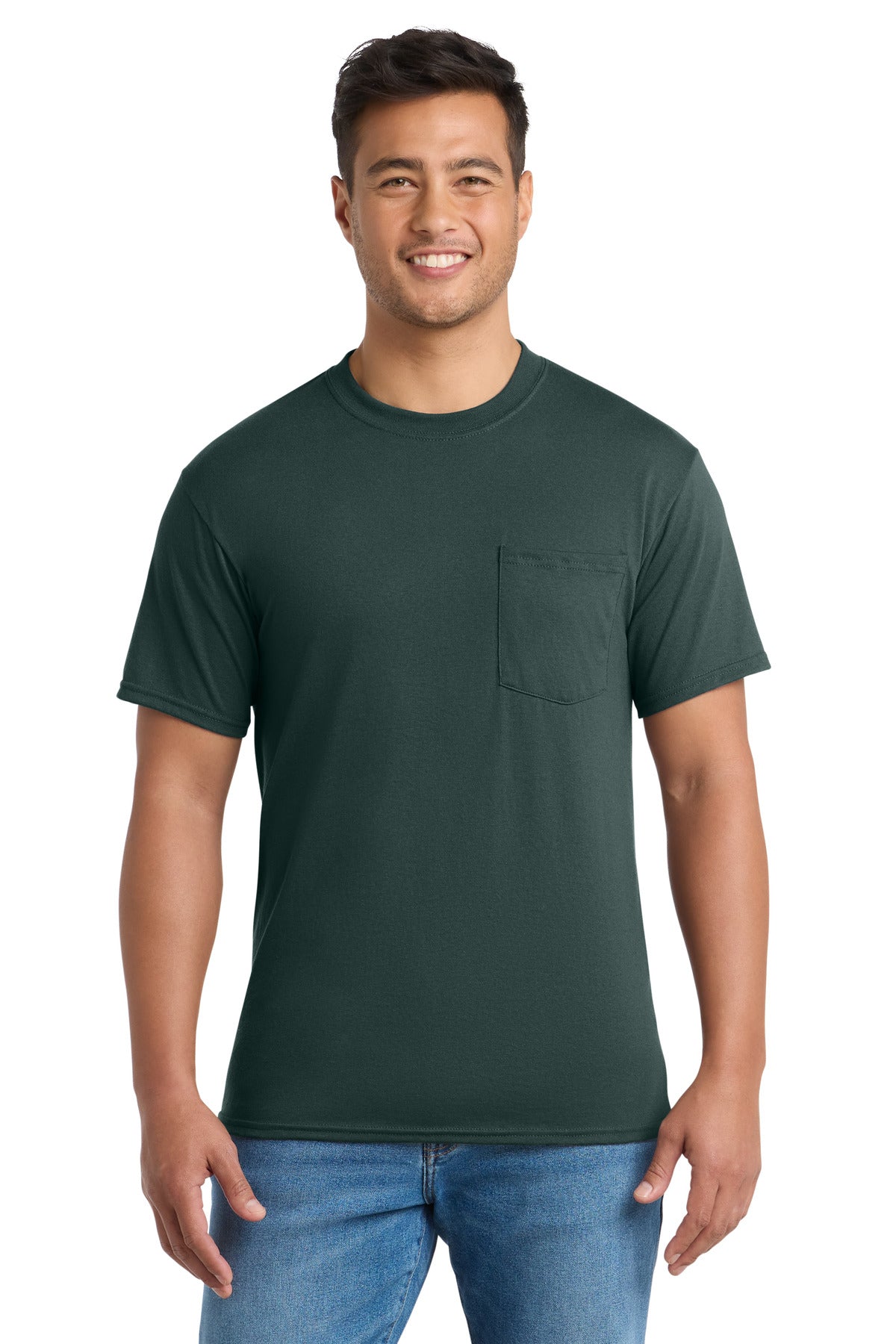 Port & Co® Core Blend Pocket Tee. PC55P