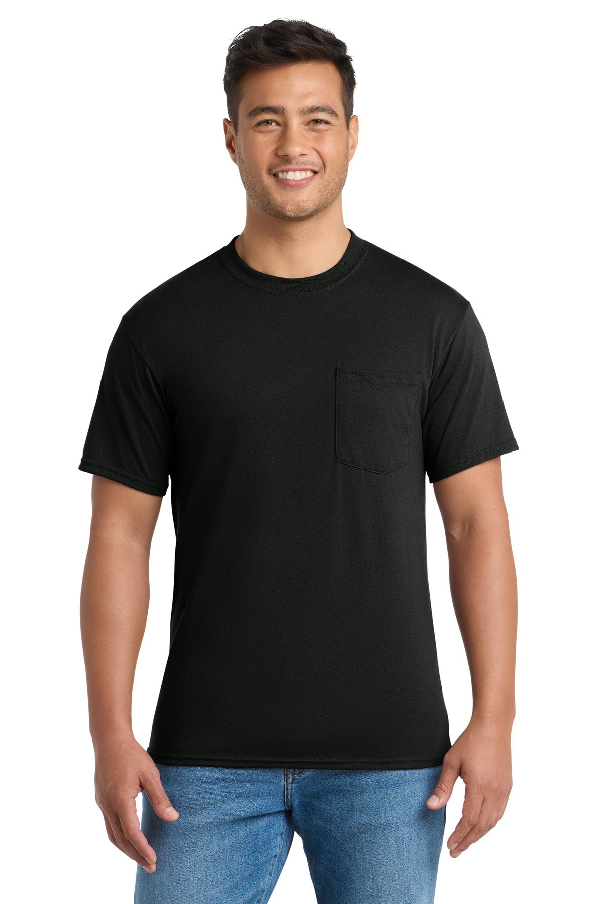 Port & Co® Core Blend Pocket Tee. PC55P