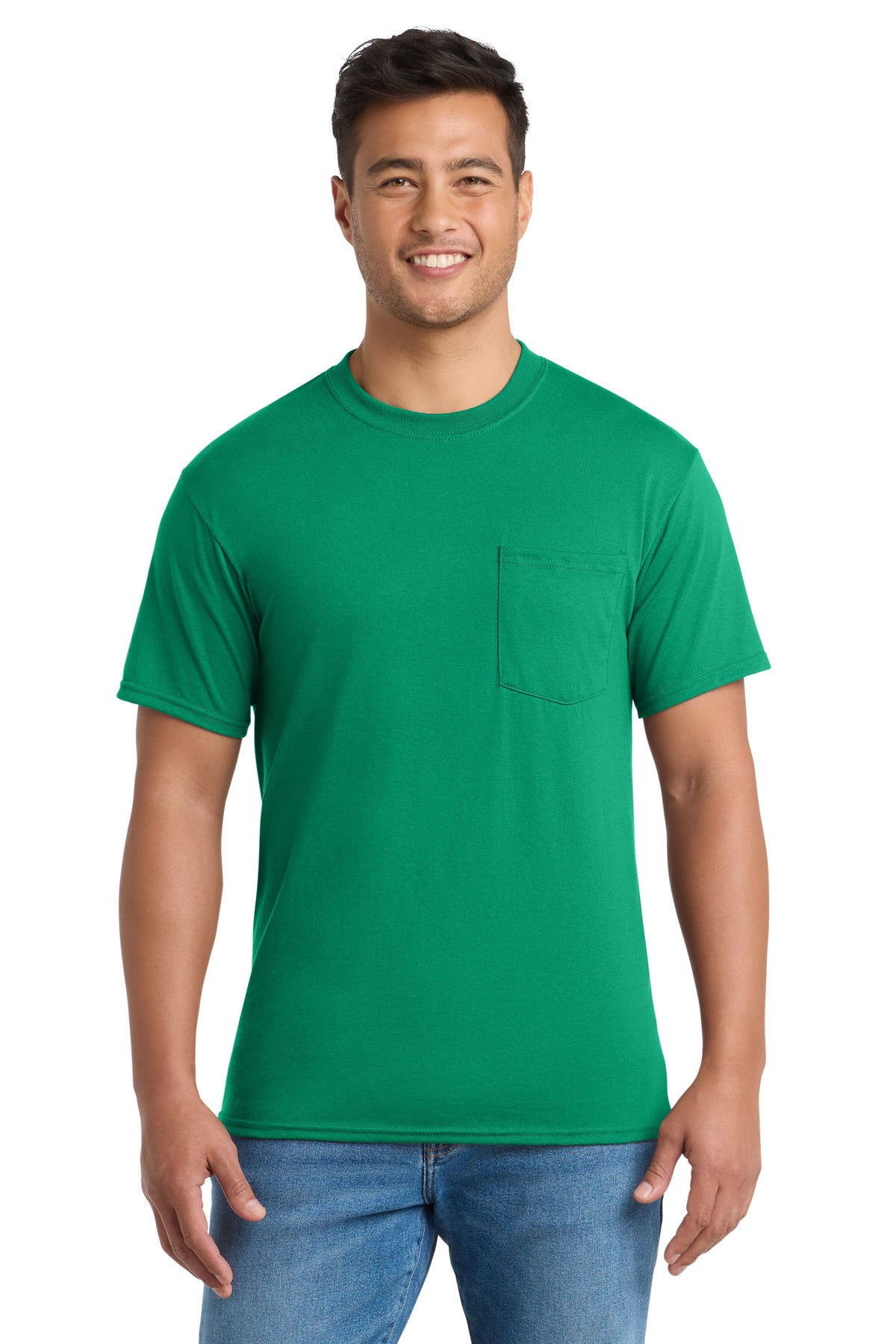 Port & Co® Core Blend Pocket Tee. PC55P