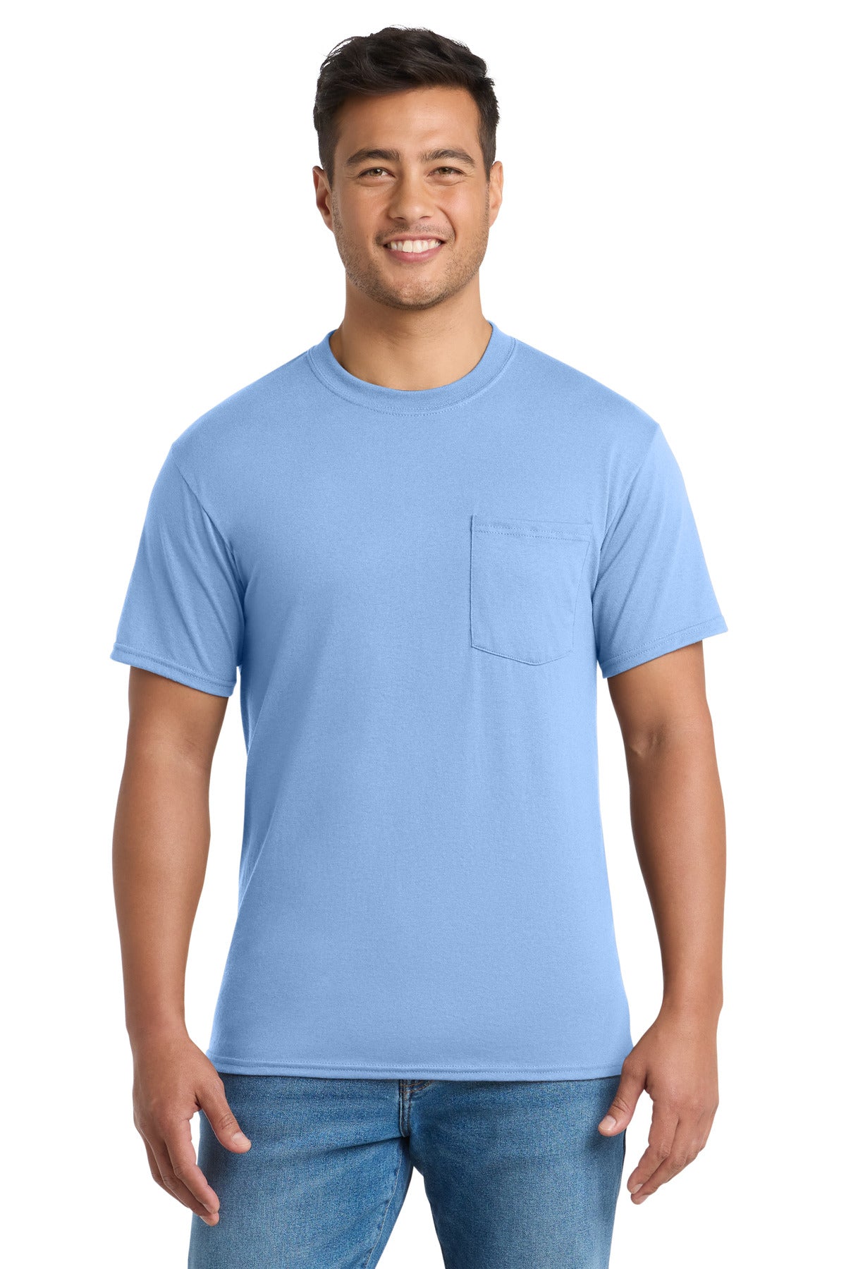 Port & Co® Core Blend Pocket Tee. PC55P