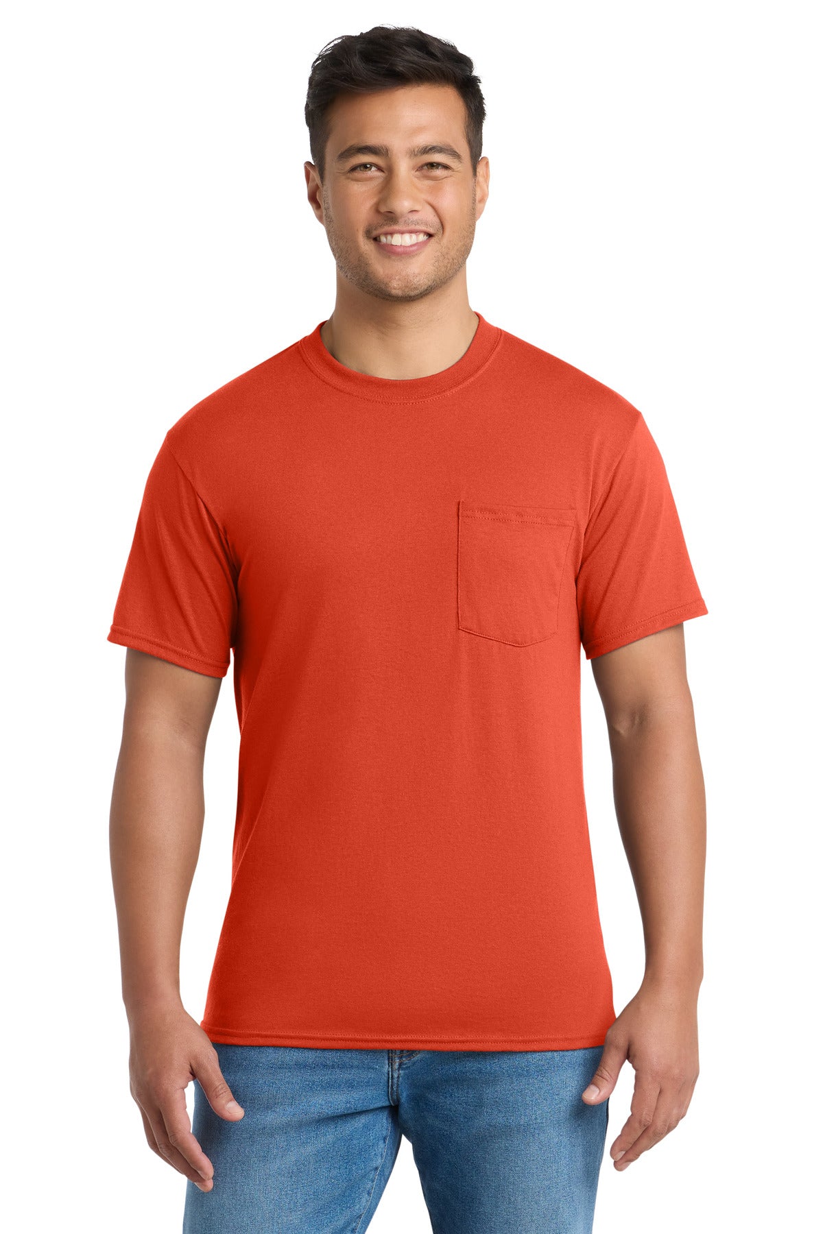 Port & Co® Core Blend Pocket Tee. PC55P