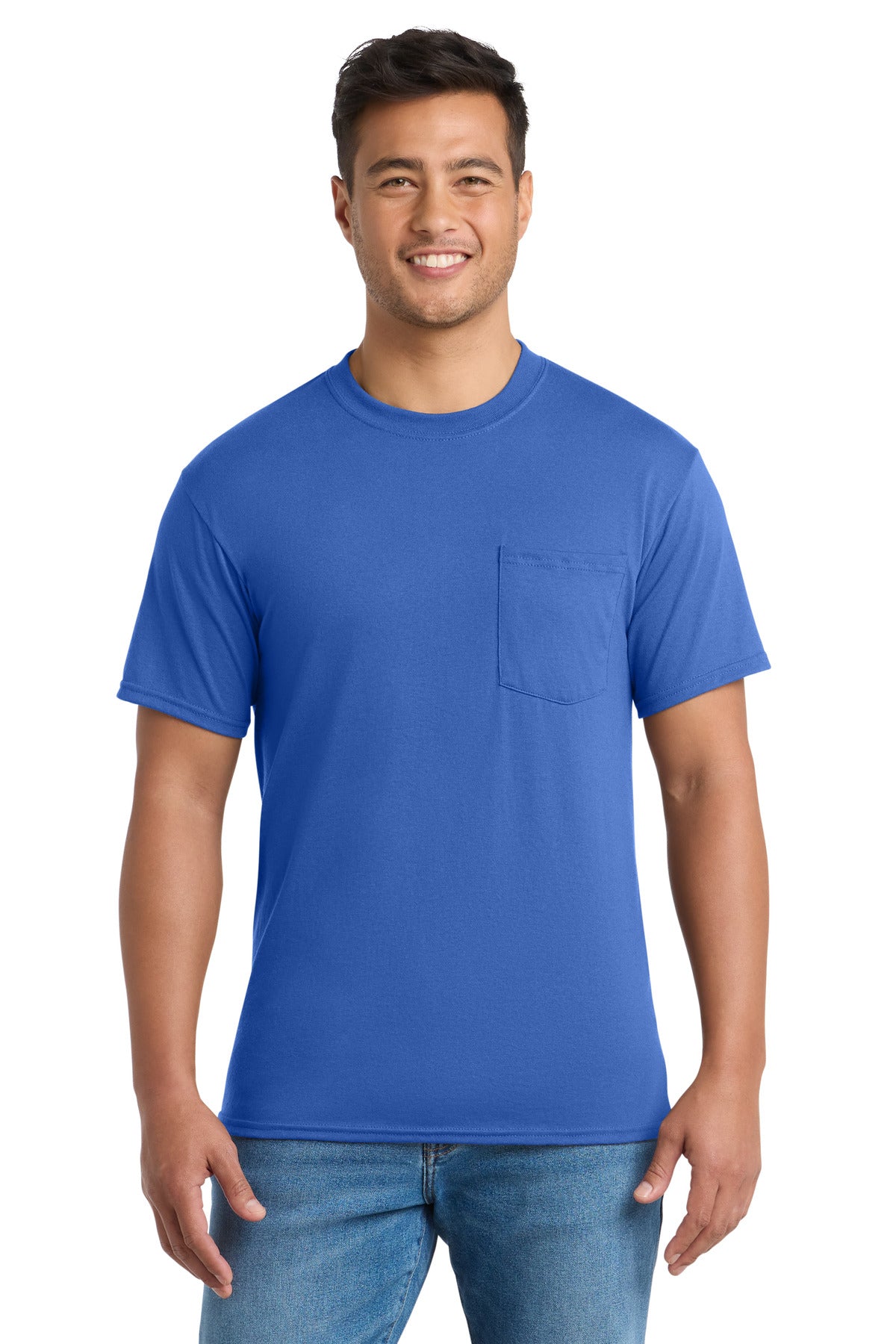 Port & Co® Core Blend Pocket Tee. PC55P