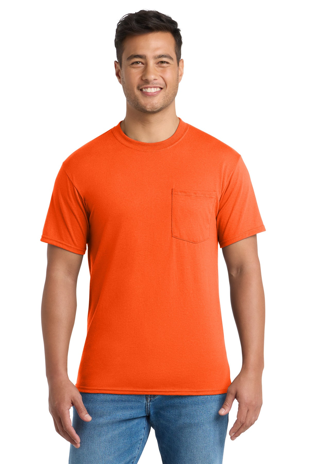 Port & Co® Core Blend Pocket Tee. PC55P