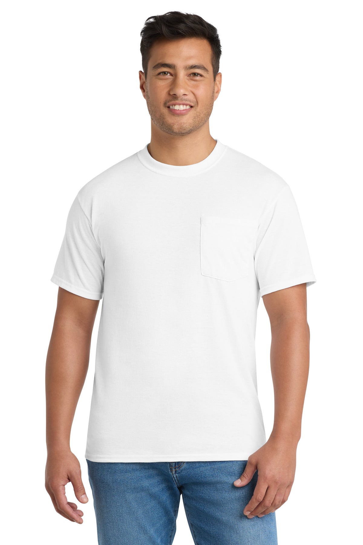 Port & Co® Core Blend Pocket Tee. PC55P