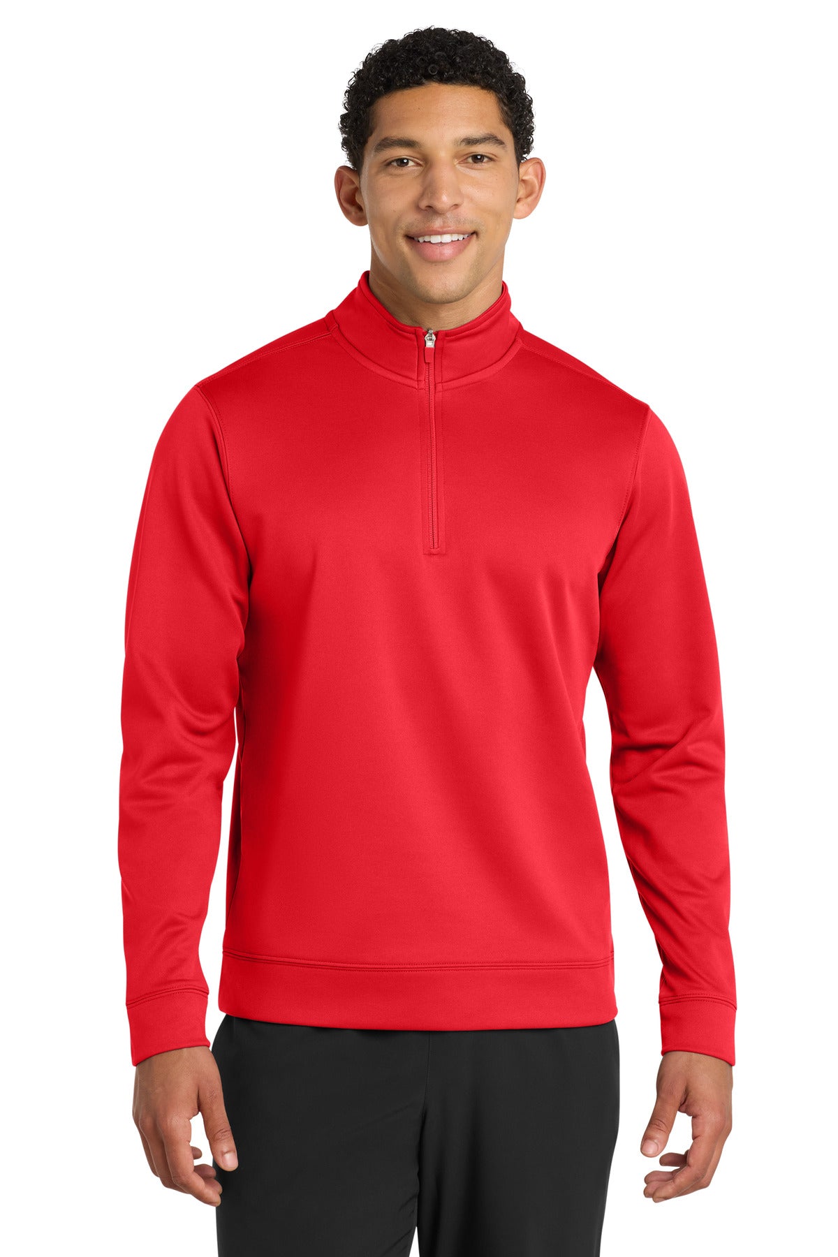 Port & Co® Performance Fleece 1/4-Zip Pullover Sweatshirt. PC590Q