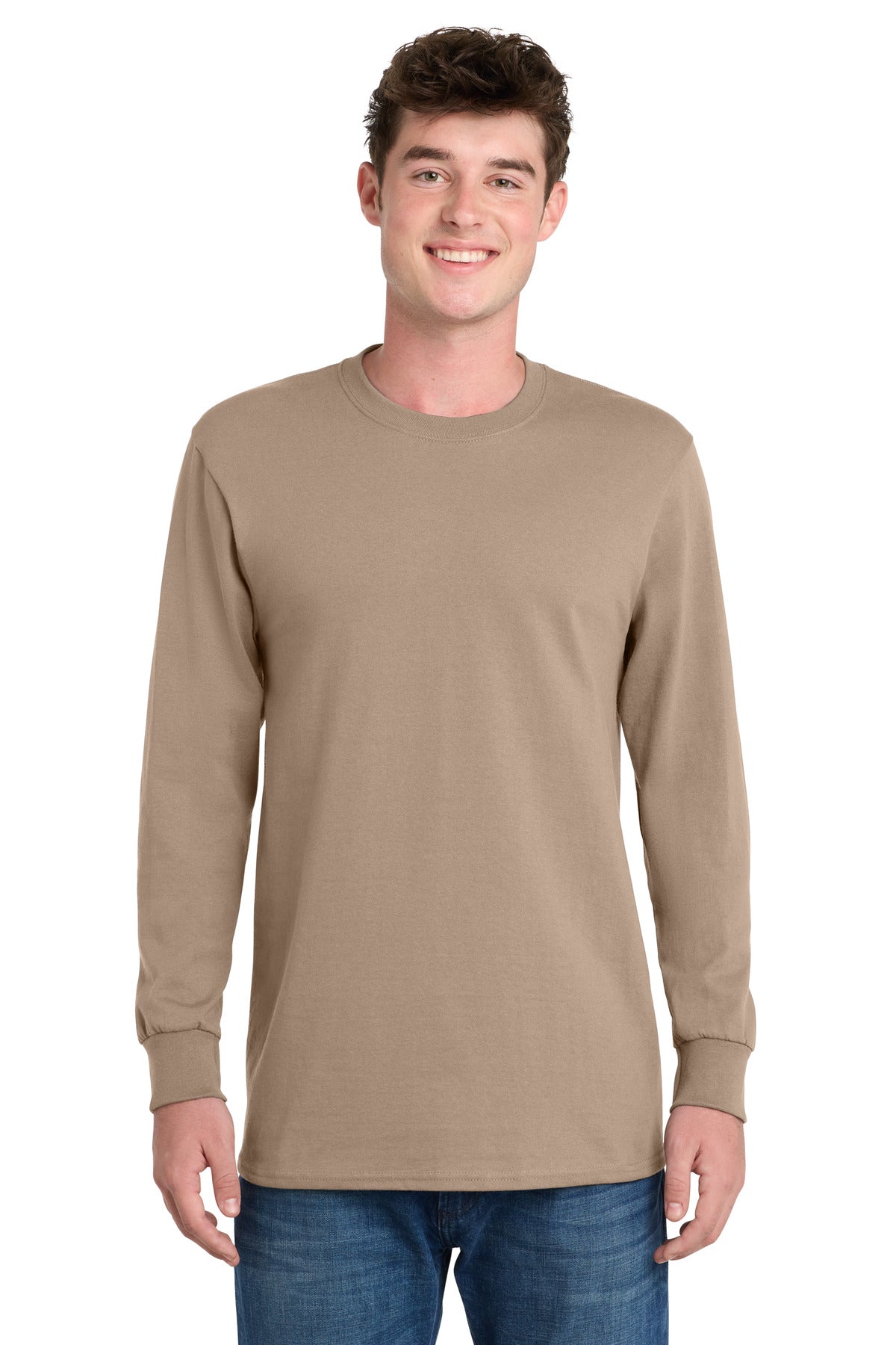 Port & Co® Tall Long Sleeve Essential Tee. PC61LST