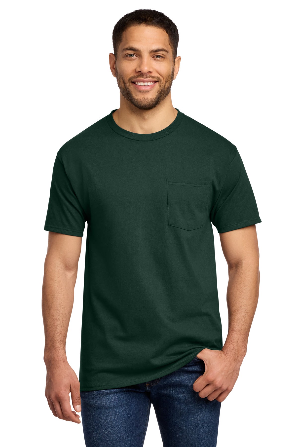 Port & Co® Tall Essential Pocket Tee. PC61PT