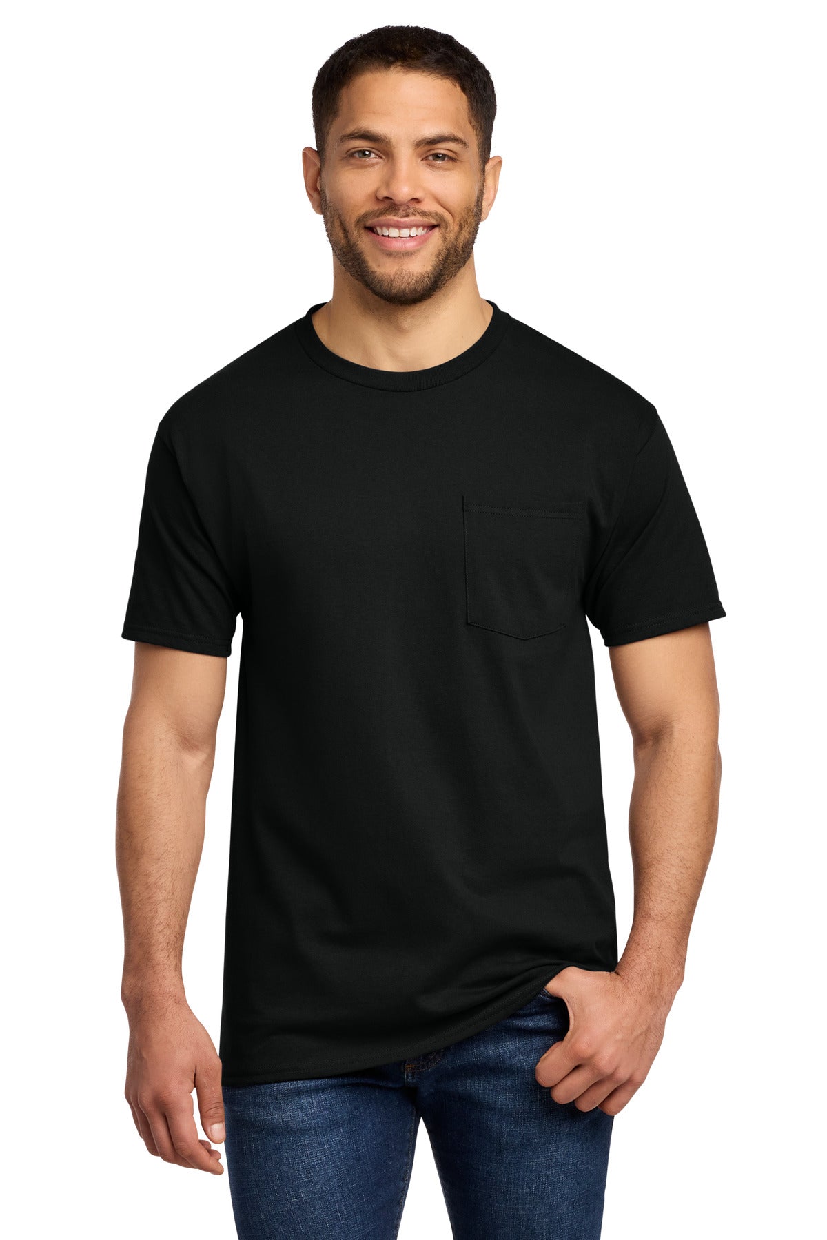 Port & Co® Tall Essential Pocket Tee. PC61PT