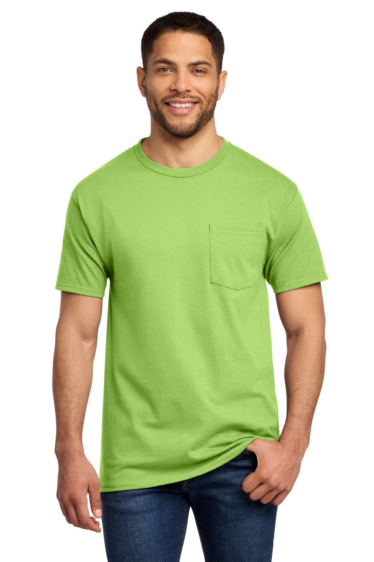 Port & Co® Tall Essential Pocket Tee. PC61PT
