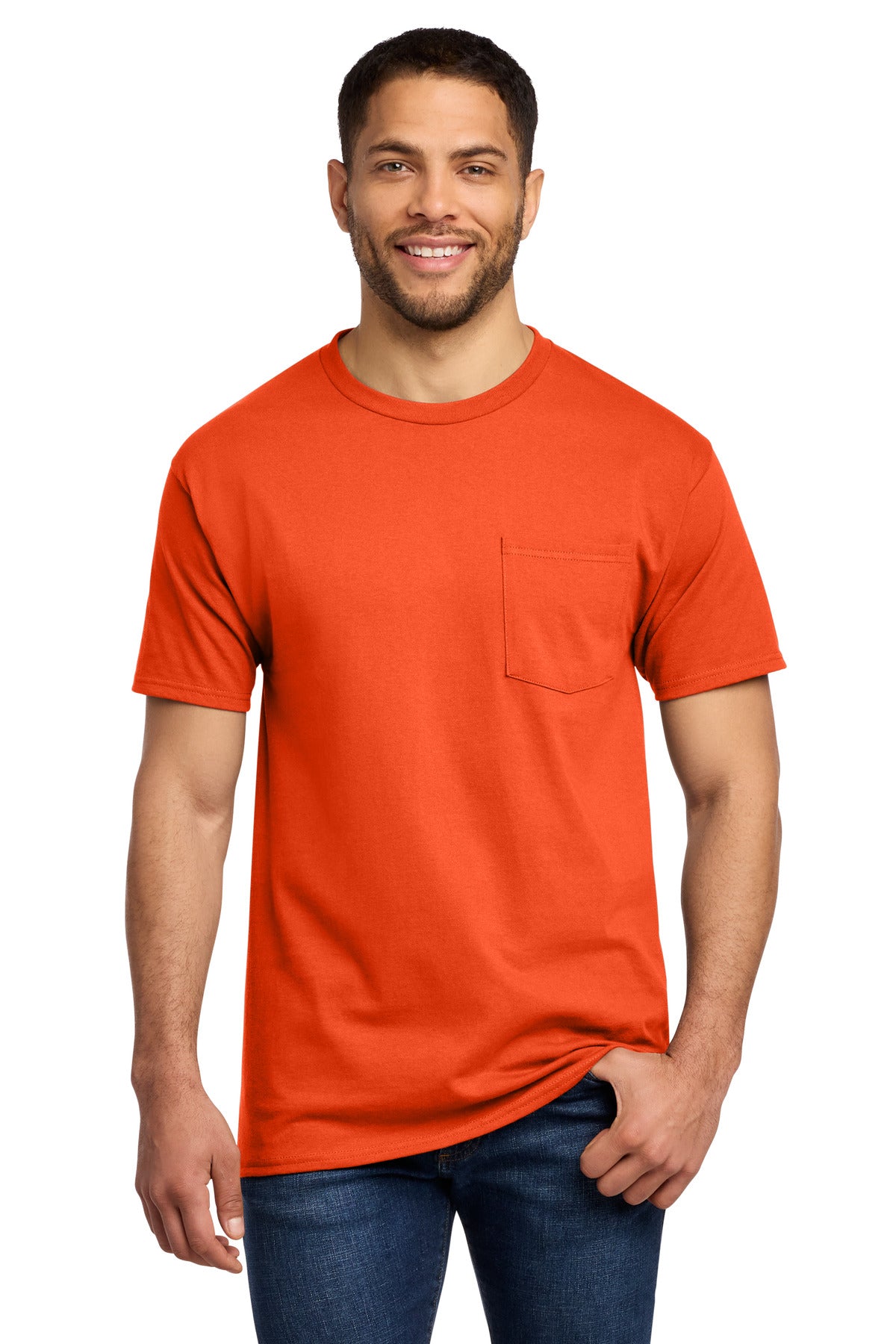 Port & Co® Tall Essential Pocket Tee. PC61PT