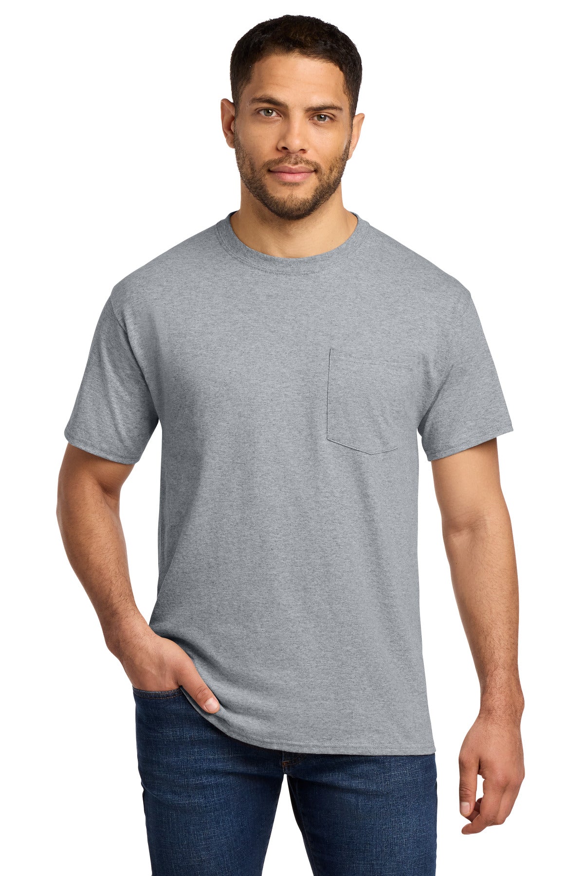 Port & Co® Essential Pocket Tee. PC61P