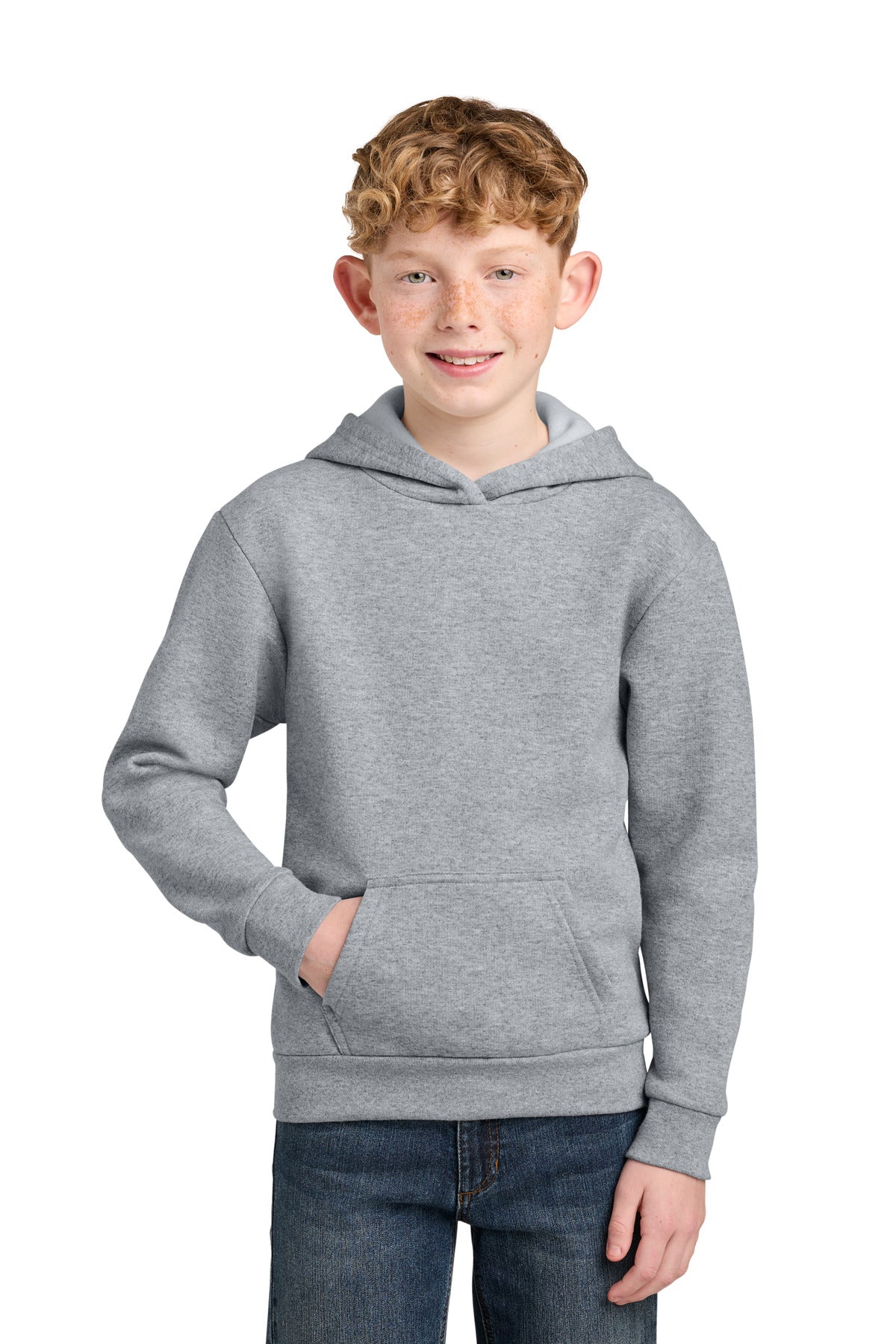 Port & Co® Youth Easy Fleece Pullover Hooded Sweatshirt PC68YH