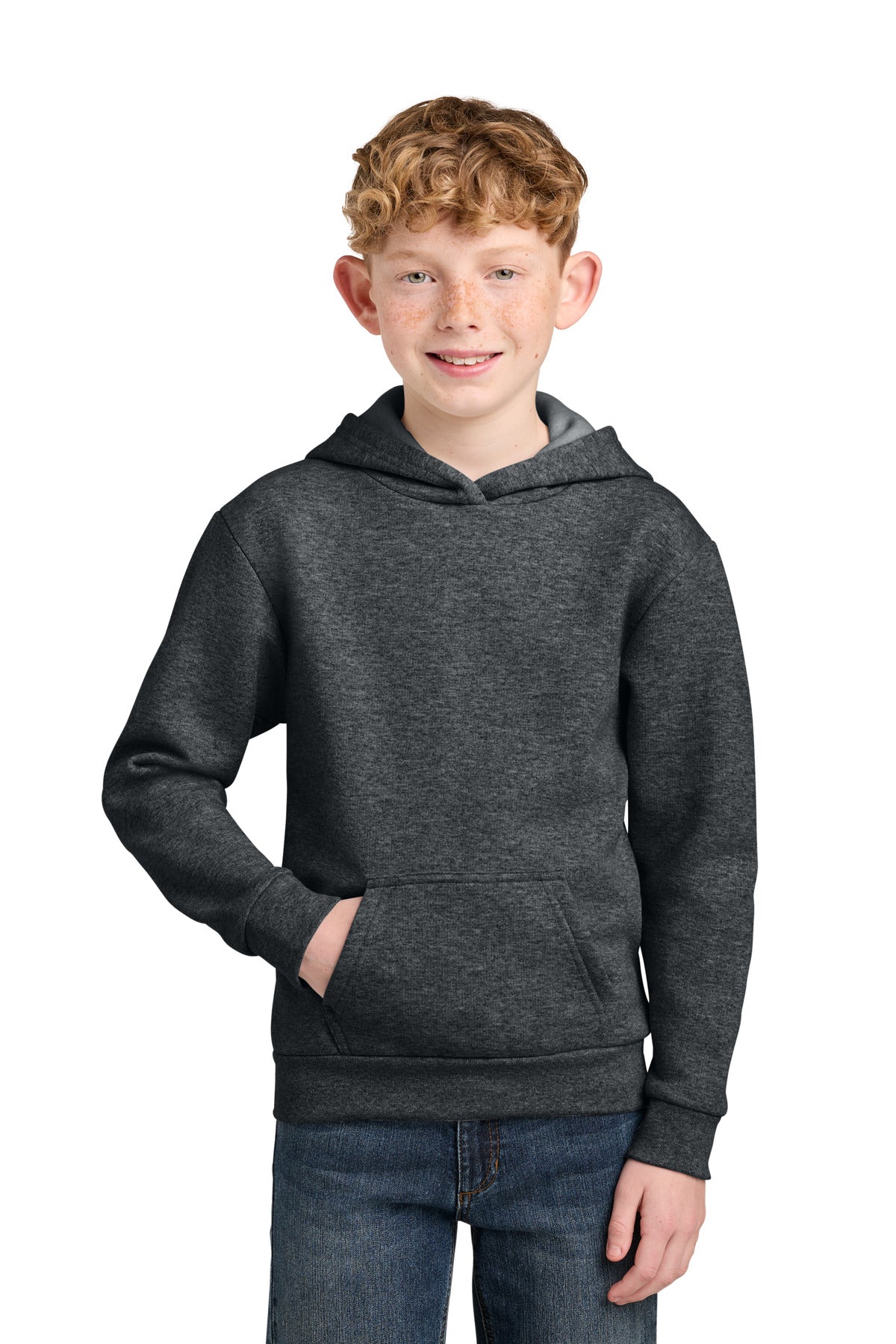 Port & Co® Youth Easy Fleece Pullover Hooded Sweatshirt PC68YH