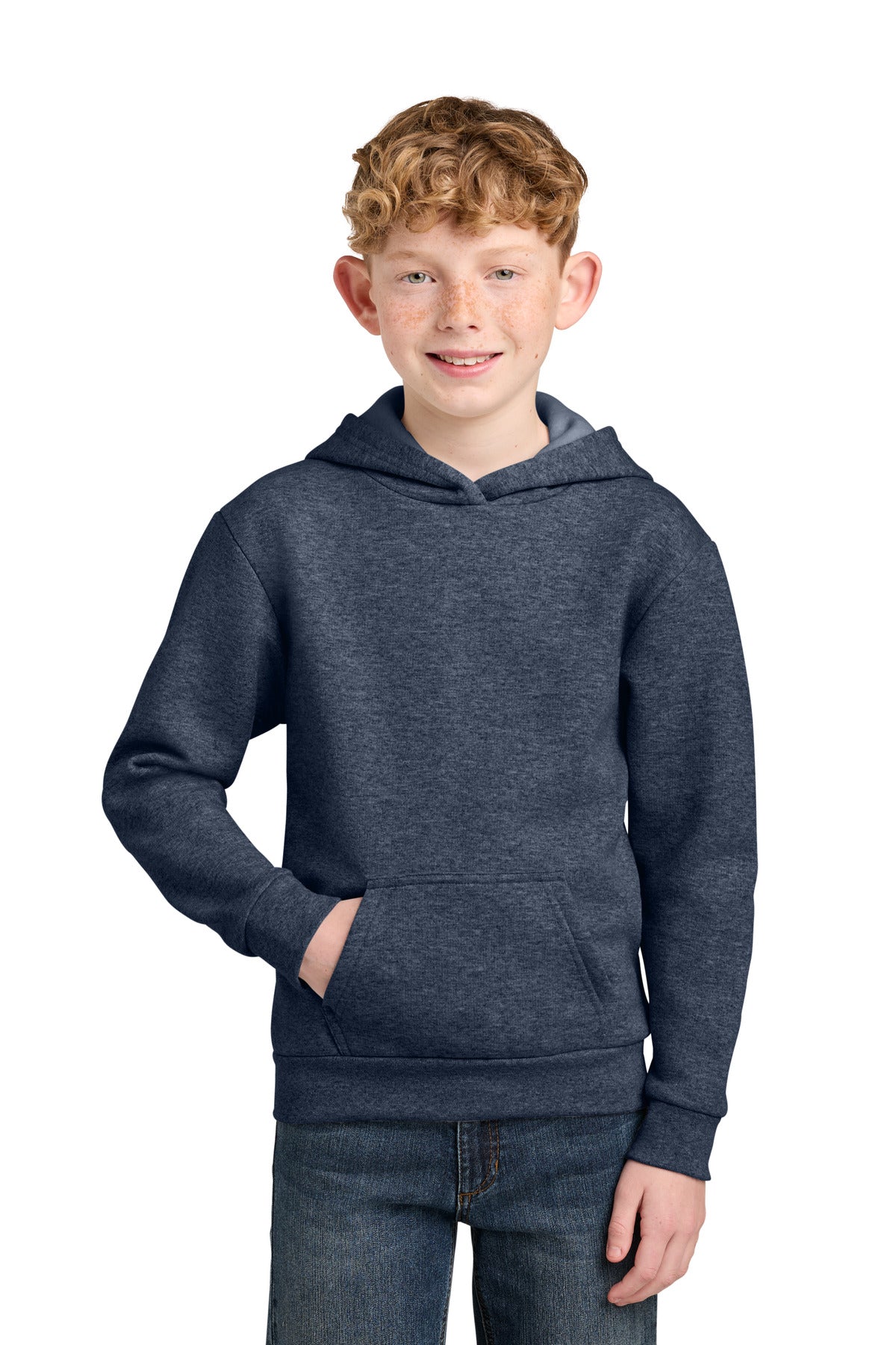 Port & Co® Youth Easy Fleece Pullover Hooded Sweatshirt PC68YH