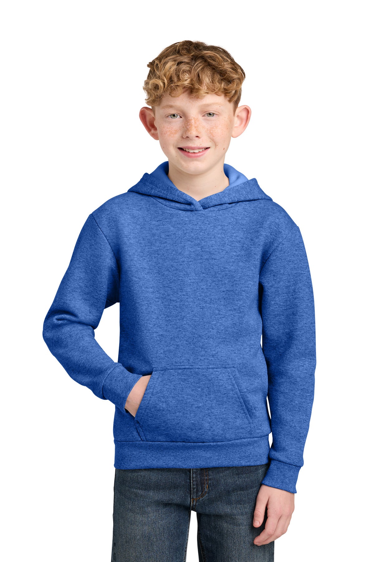 Port & Co® Youth Easy Fleece Pullover Hooded Sweatshirt PC68YH