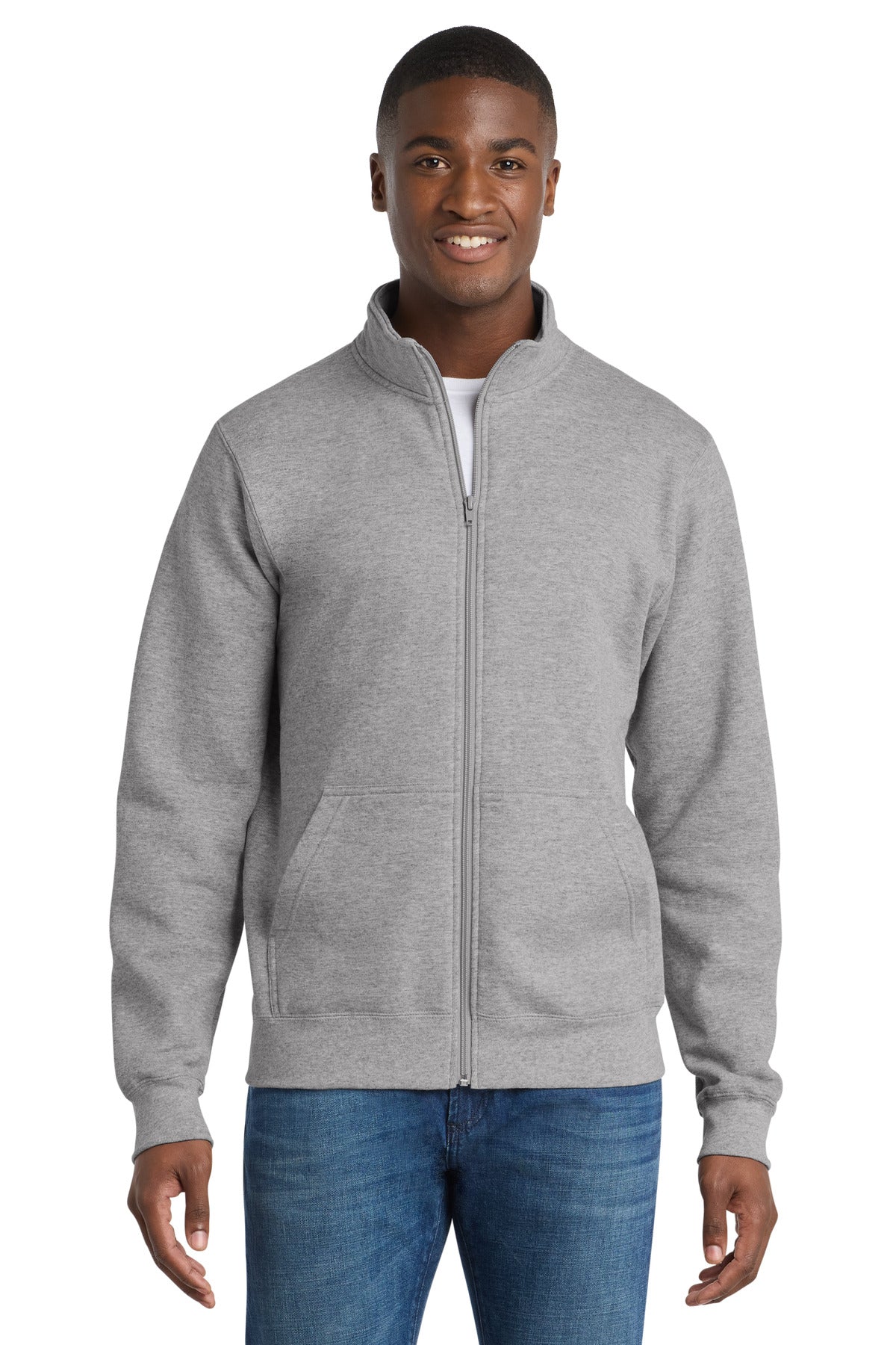 Port & Co® Core Fleece Cadet Full-Zip Sweatshirt PC78FZ