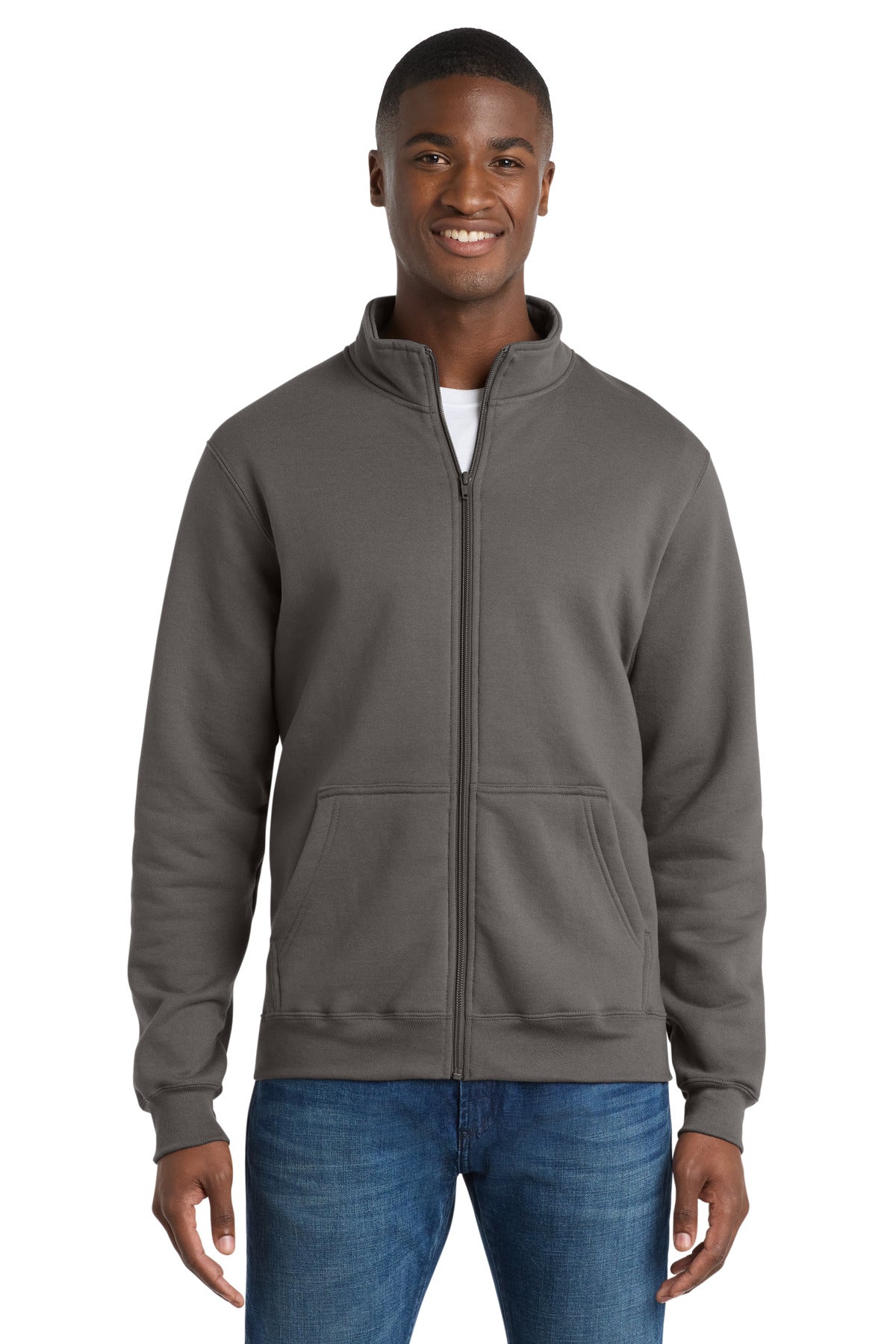 Port & Co® Core Fleece Cadet Full-Zip Sweatshirt PC78FZ