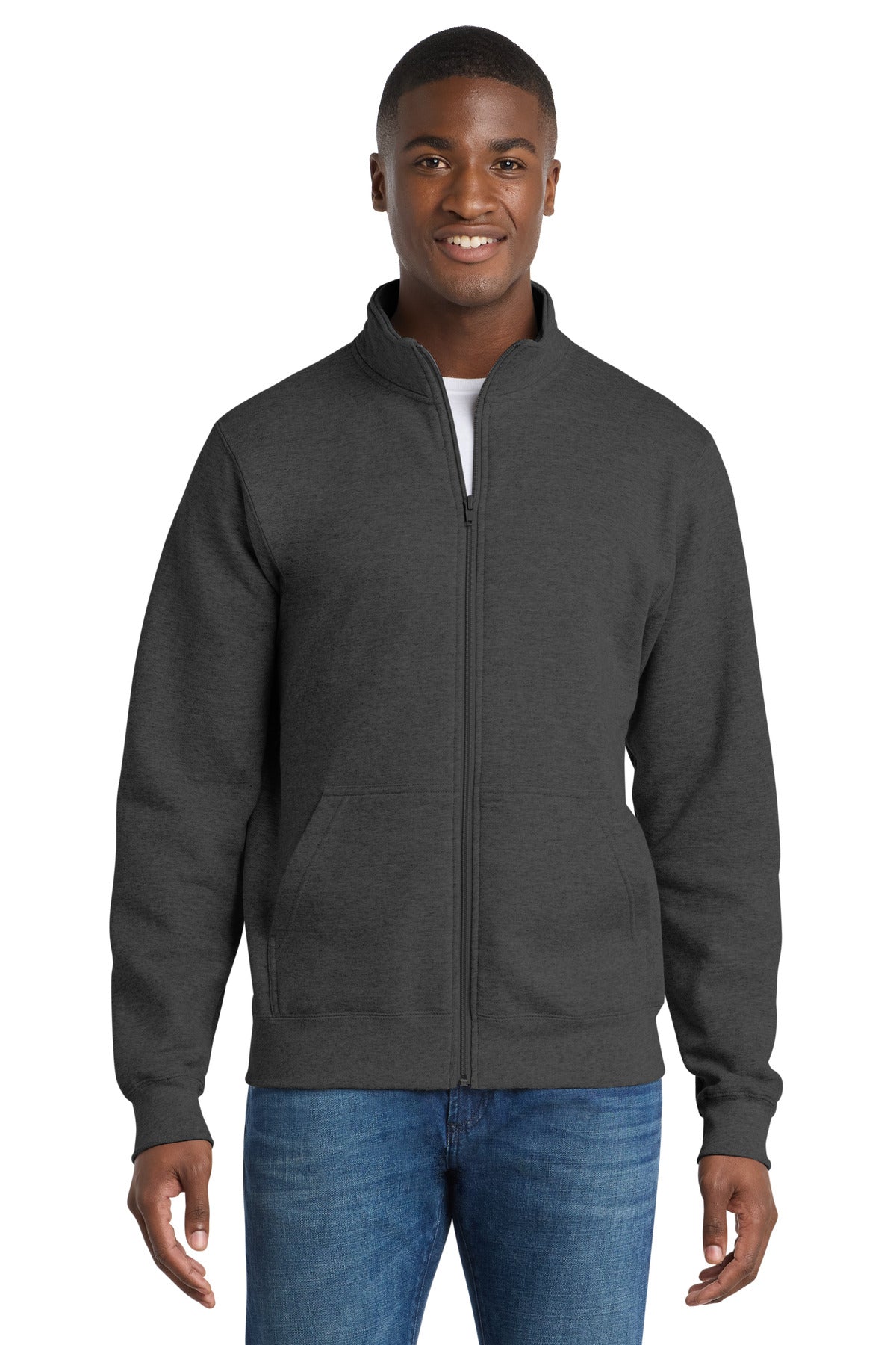 Port & Co® Core Fleece Cadet Full-Zip Sweatshirt PC78FZ