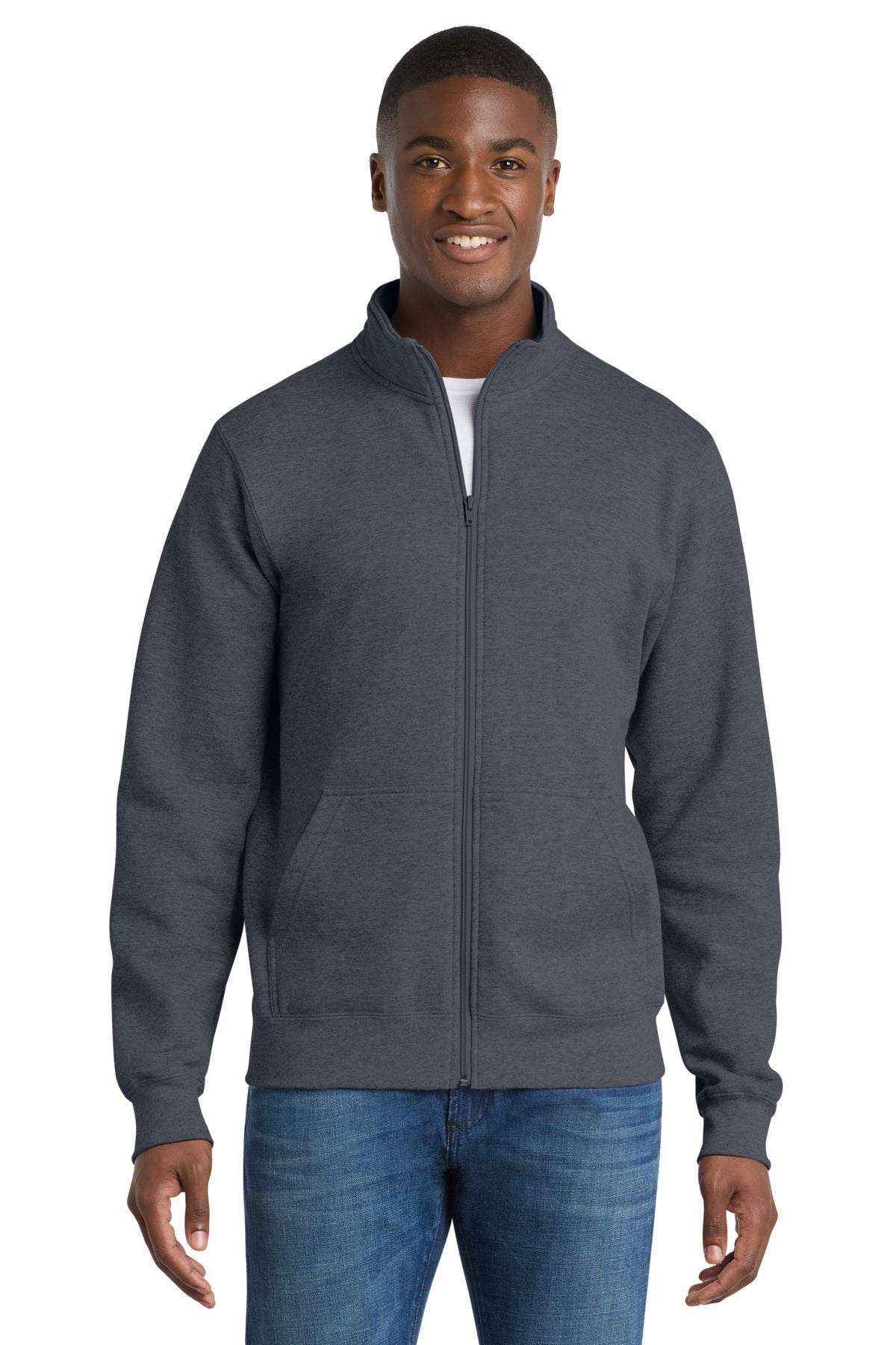 Port & Co® Core Fleece Cadet Full-Zip Sweatshirt PC78FZ