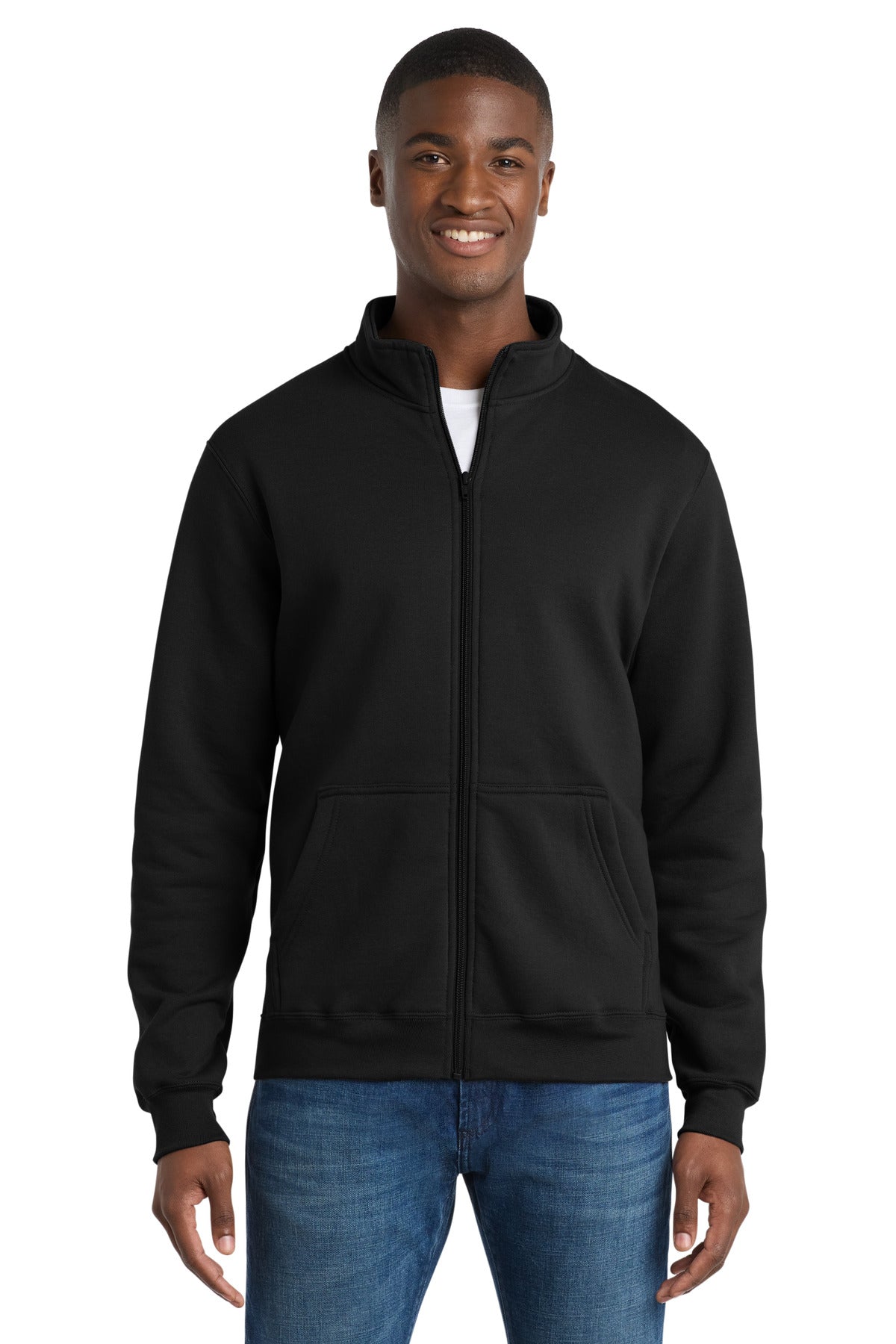 Port & Co® Core Fleece Cadet Full-Zip Sweatshirt PC78FZ