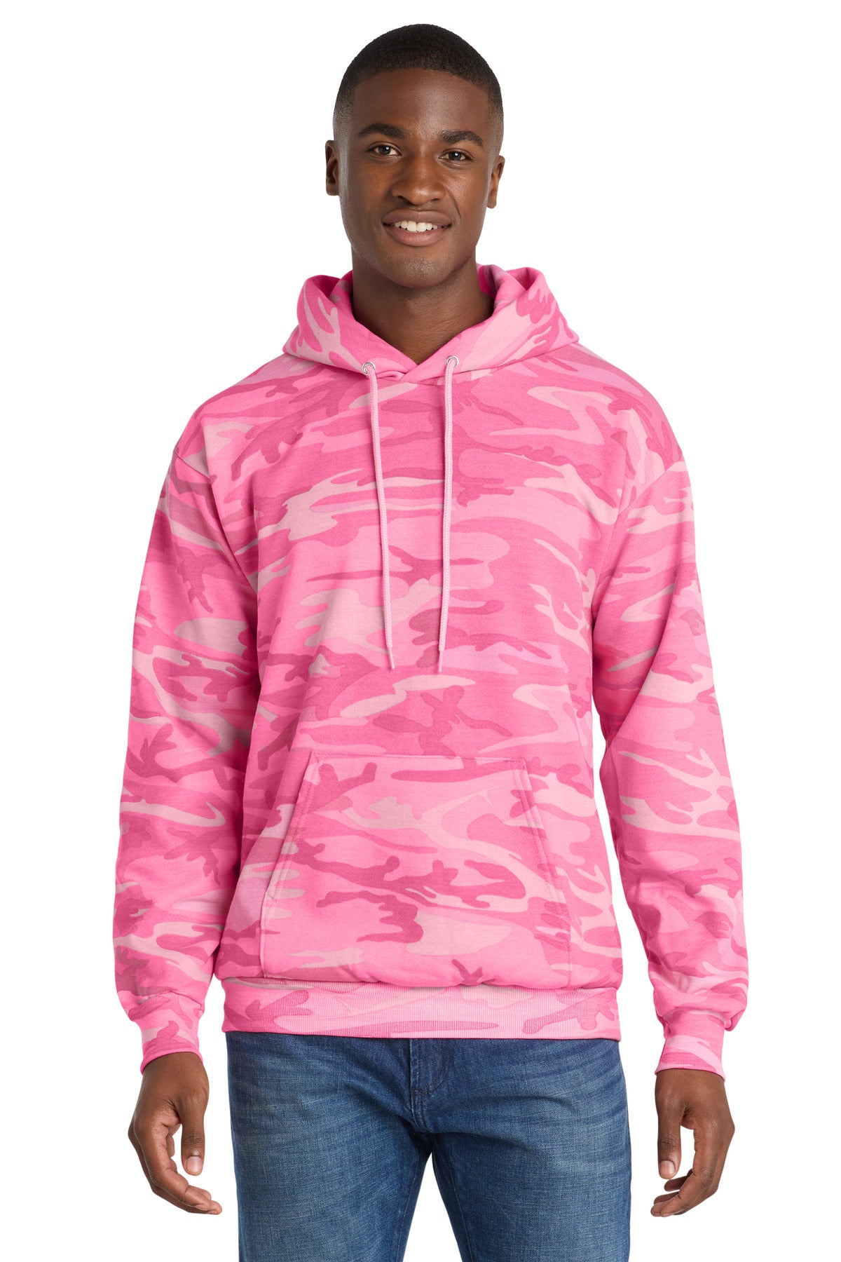 Port & Co® Core Fleece Camo Pullover Hooded Sweatshirt. PC78HC