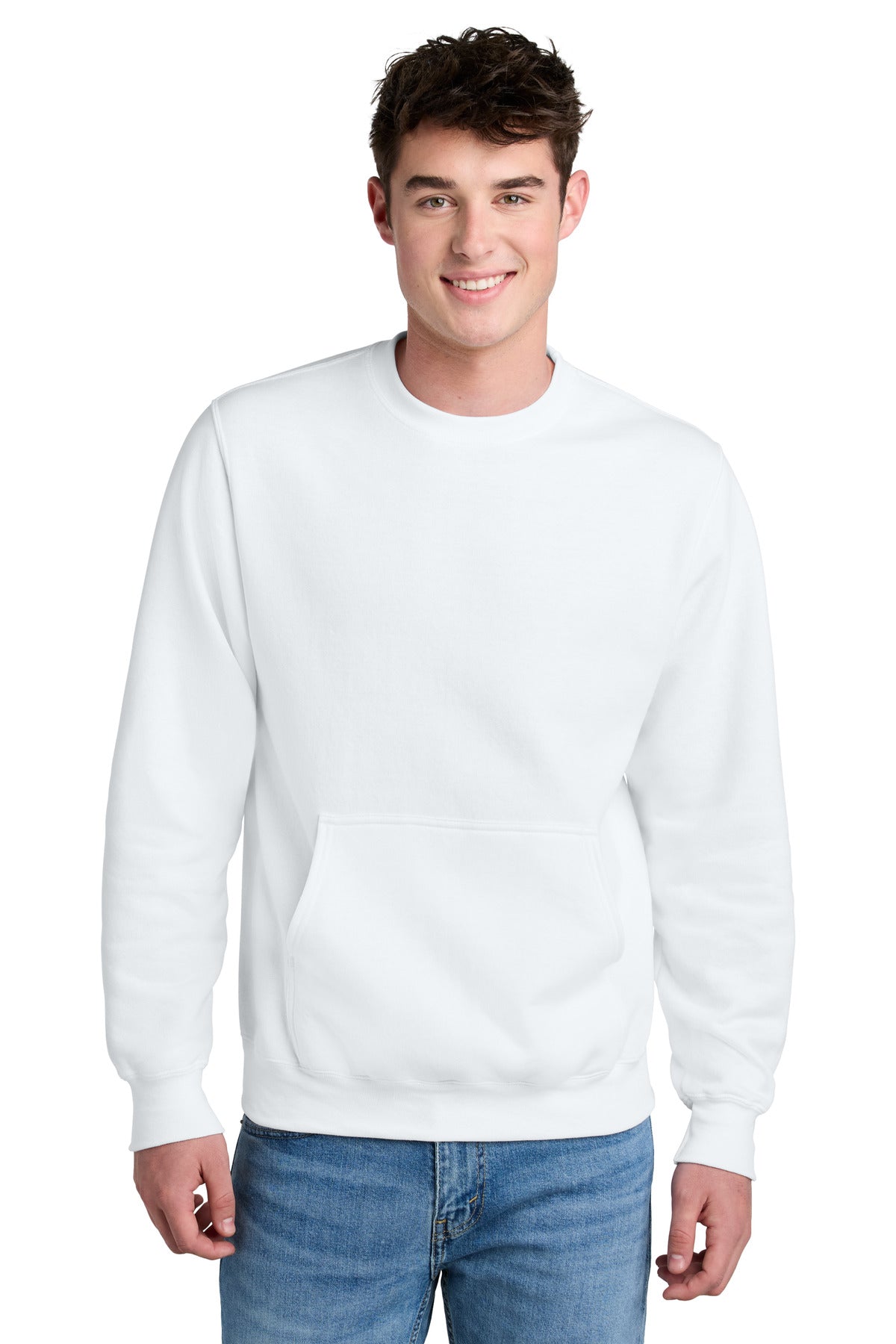 Port & Co® Core Fleece Crewneck Pocket Sweatshirt PC78PKT