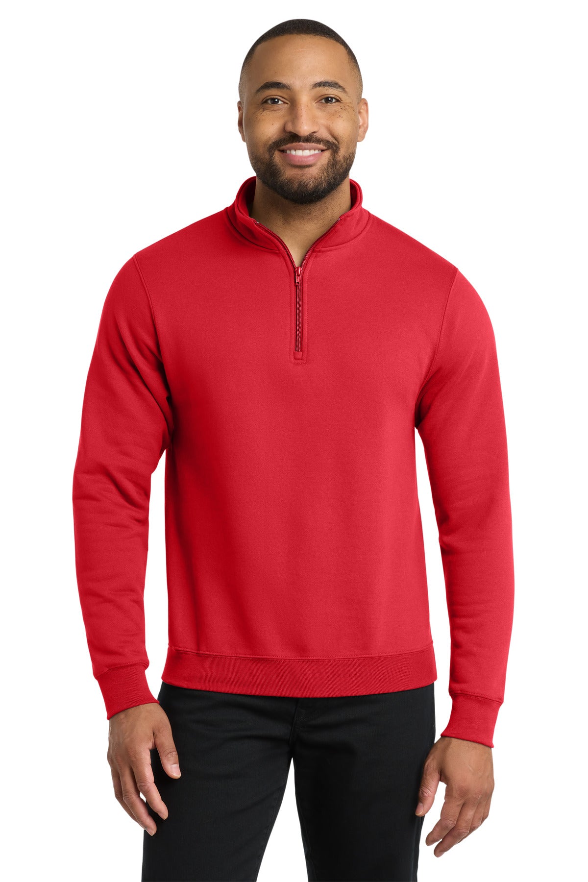Port & Co® Core Fleece 1/4-Zip Pullover Sweatshirt PC78Q