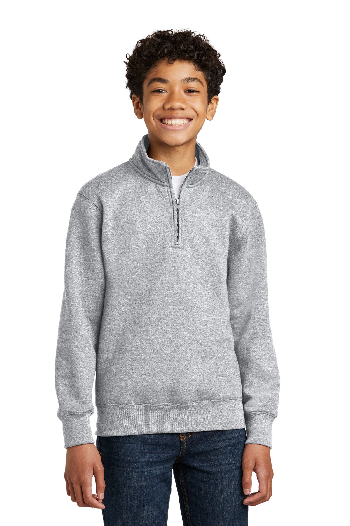 Port & Co® Youth Core Fleece 1/4-Zip Pullover Sweatshirt PC78YQ