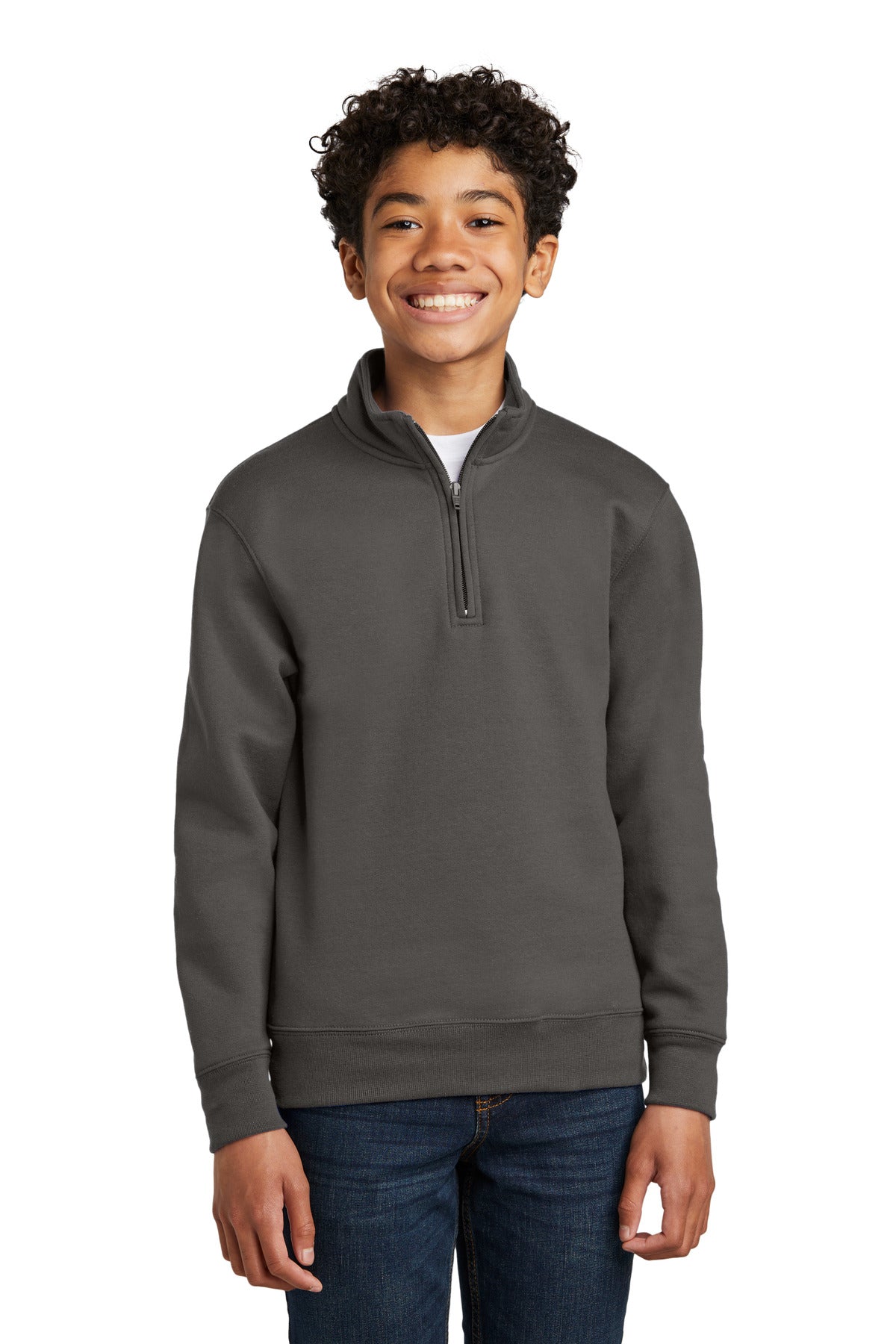 Port & Co® Youth Core Fleece 1/4-Zip Pullover Sweatshirt PC78YQ