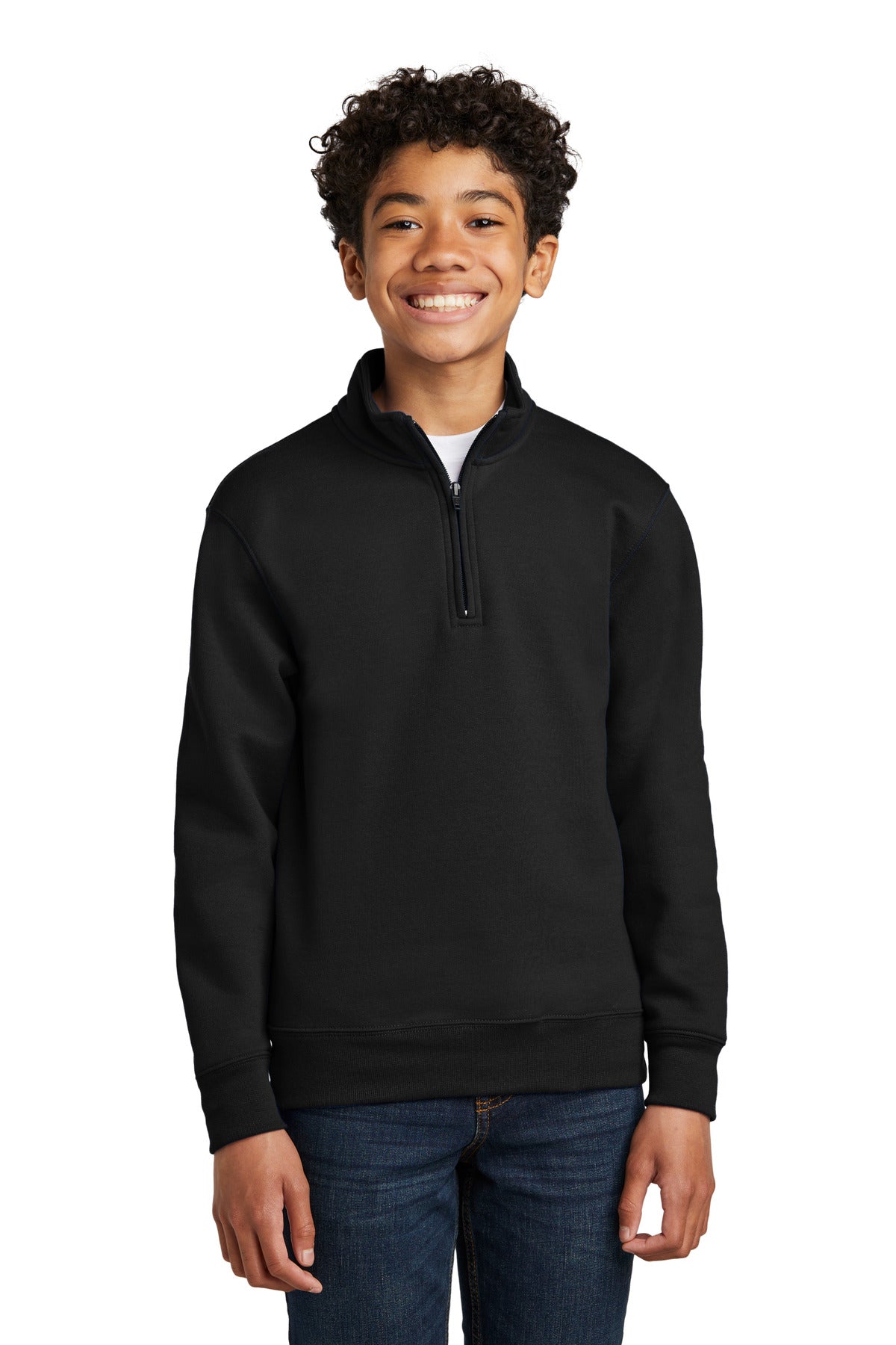 Port & Co® Youth Core Fleece 1/4-Zip Pullover Sweatshirt PC78YQ