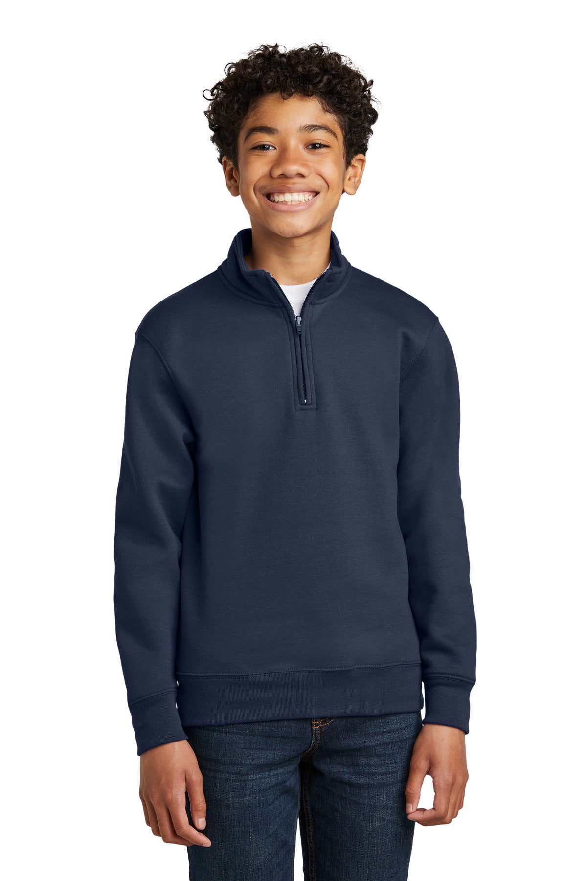 Port & Co® Youth Core Fleece 1/4-Zip Pullover Sweatshirt PC78YQ
