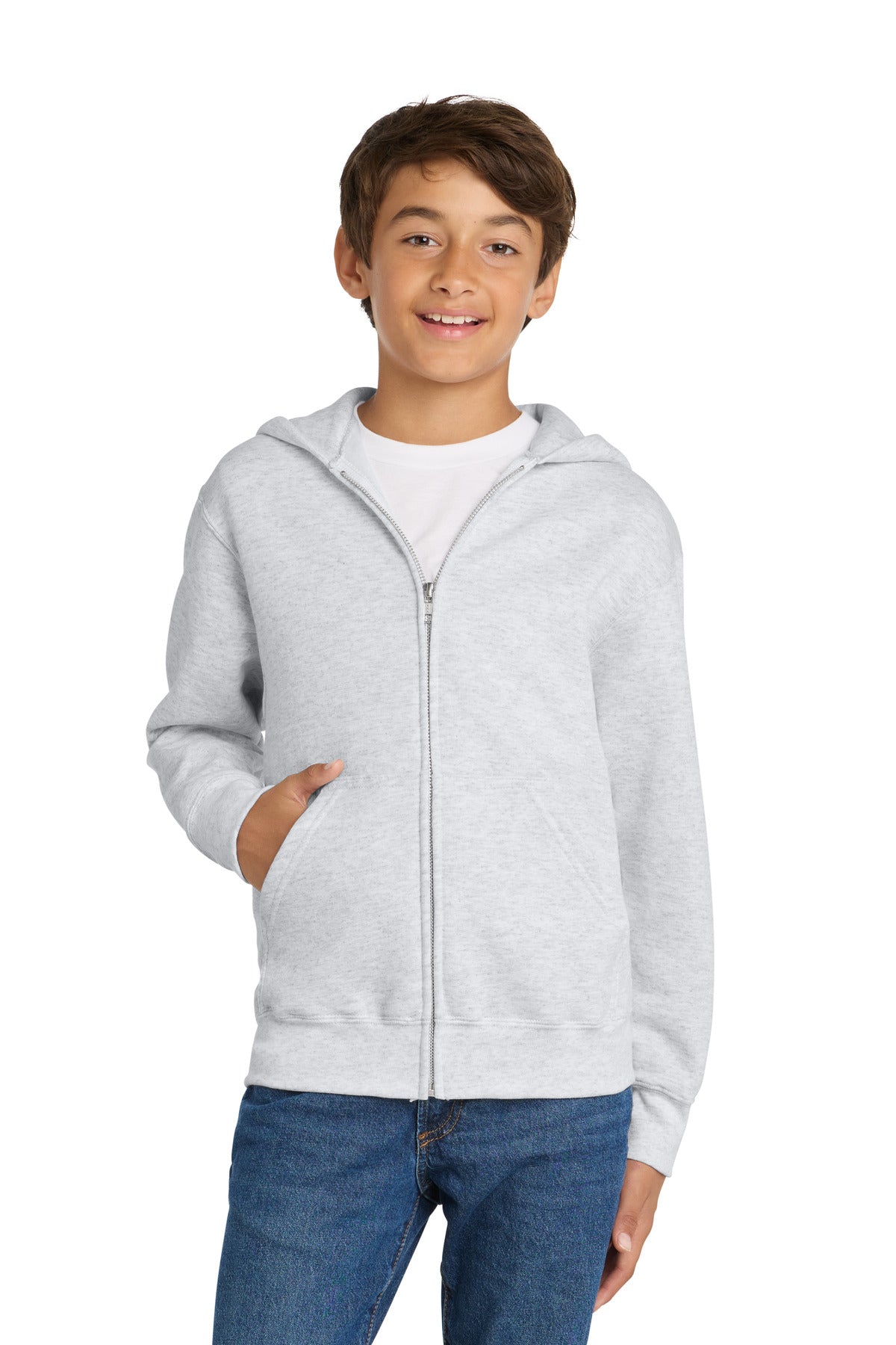 Port & Co® Youth Core Fleece Full-Zip Hooded Sweatshirt PC78YZH